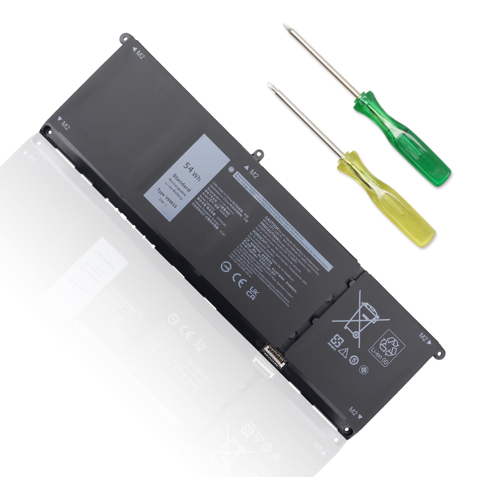 Jimacro Batteria V6W33 per Dell Latitude e Inspiron