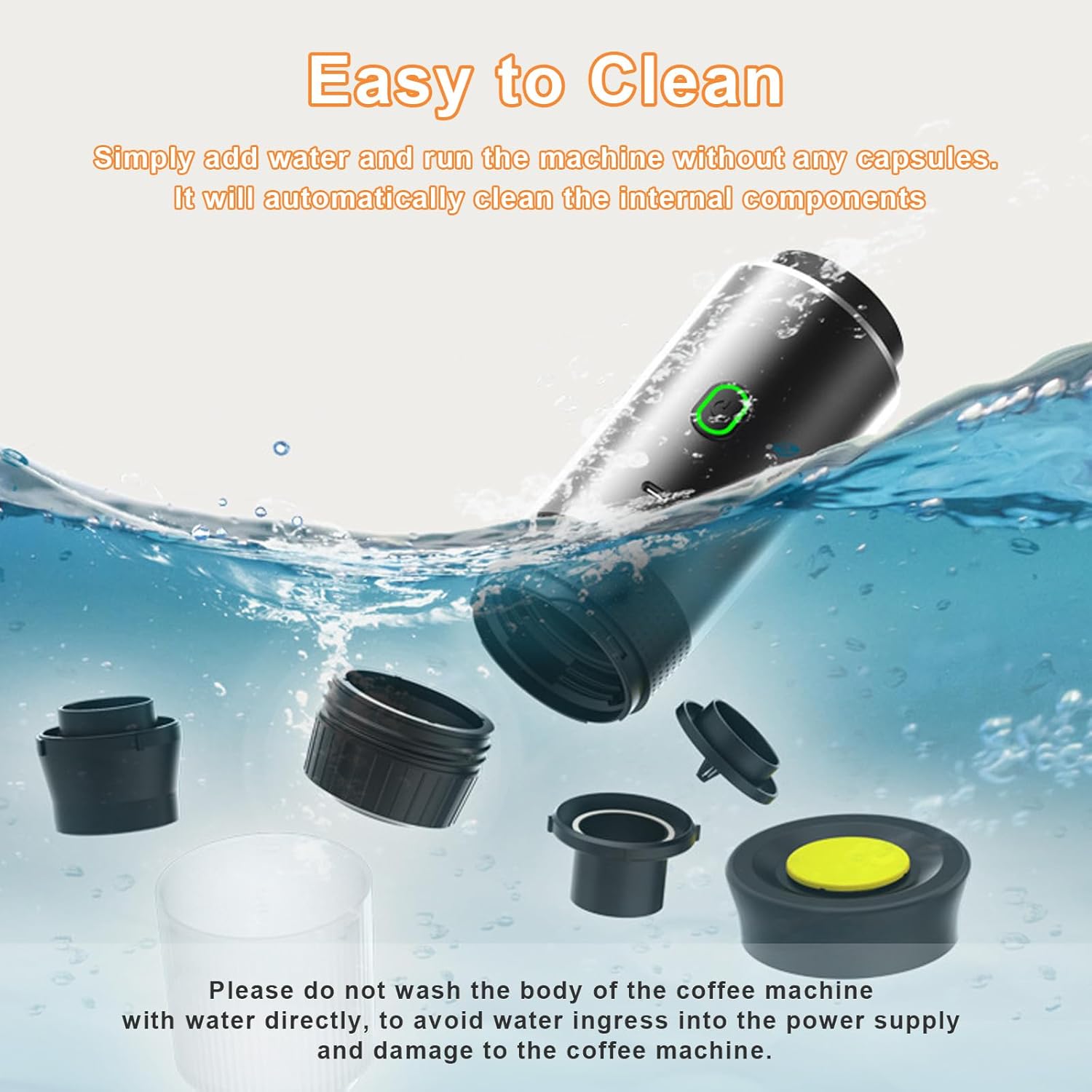 Macchina Caffè Espresso Portatile 15 Bar - immagine 4