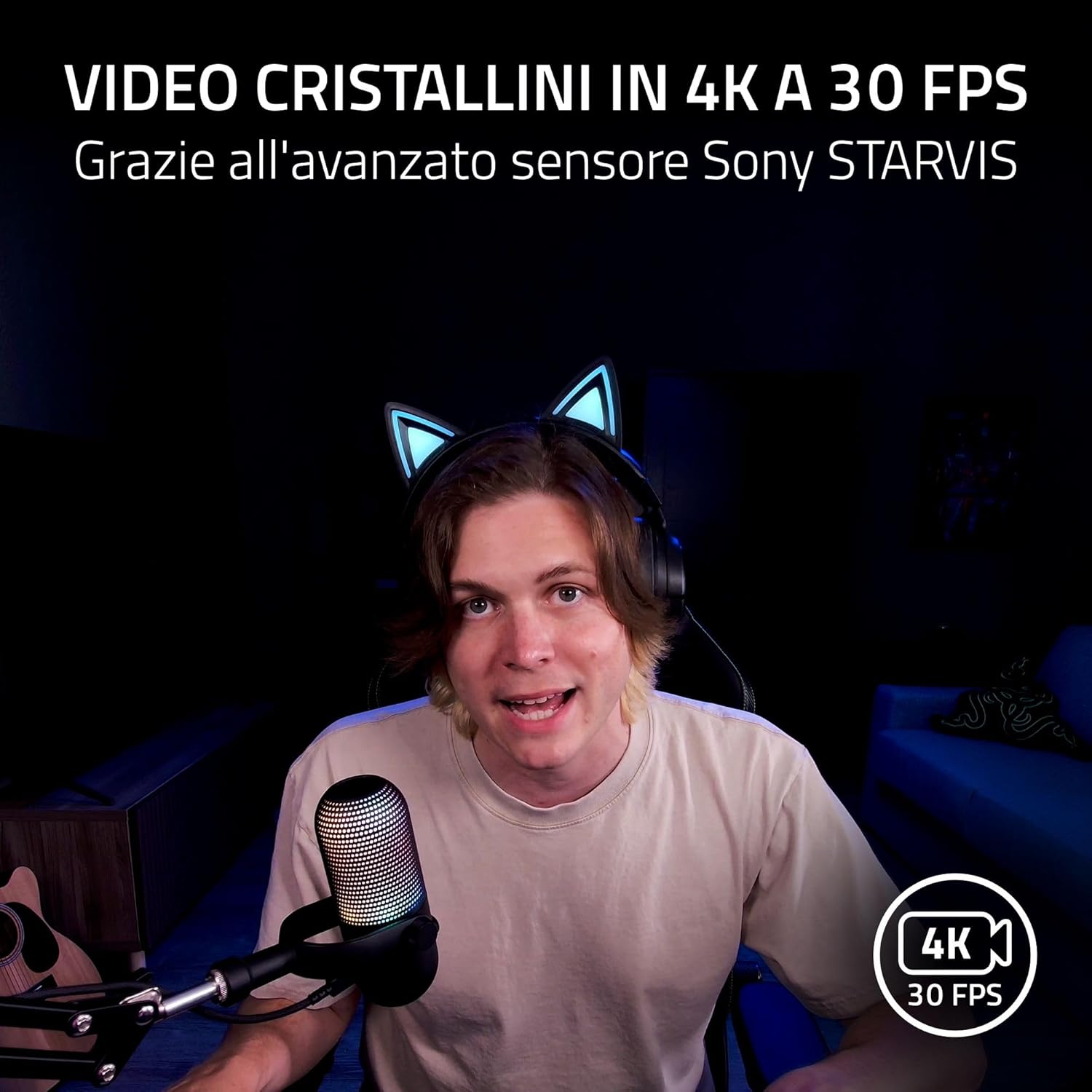 Razer Kiyo V2 - Webcam 4K 30 FPS con AI - immagine 2