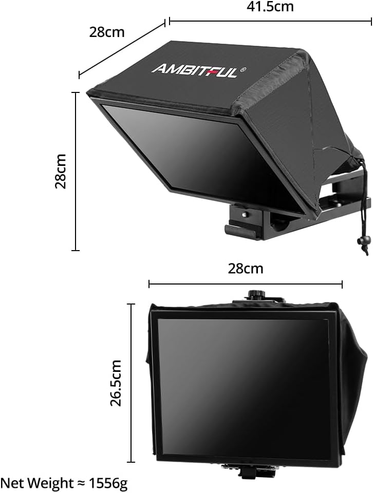 Ambitful T14Pro 14'' Teleprompter per Fotocamera - immagine 2