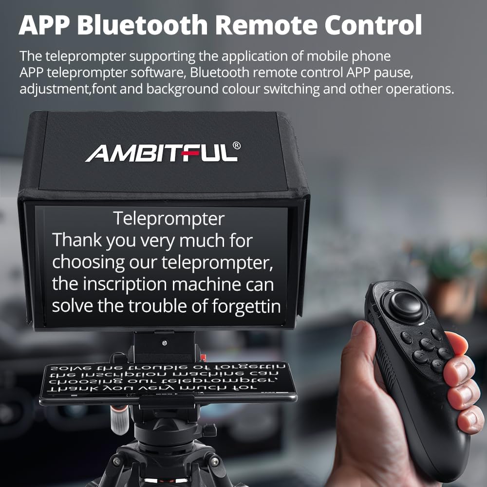 Ambitful T14Pro 14'' Teleprompter per Fotocamera - immagine 5
