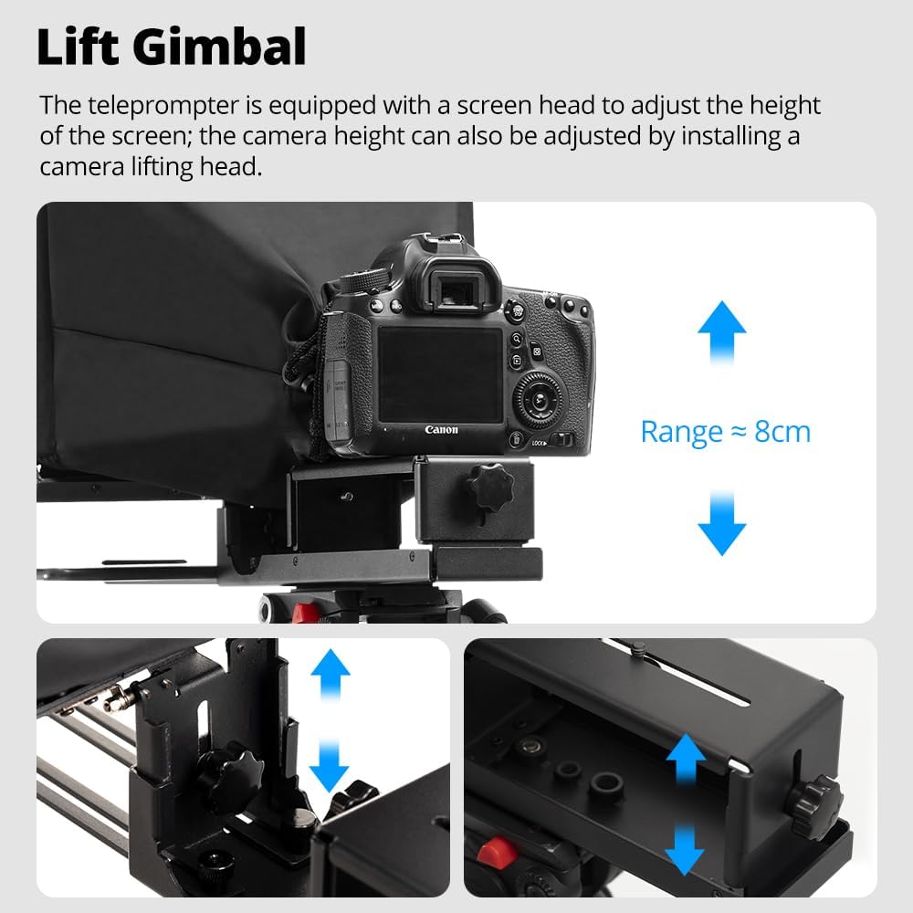 Ambitful T14Pro 14'' Teleprompter per Fotocamera - immagine 6