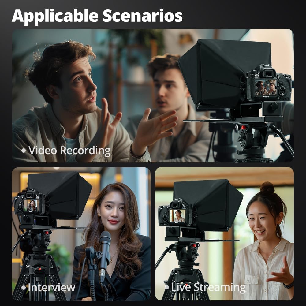 Ambitful T14Pro 14'' Teleprompter per Fotocamera - immagine 8