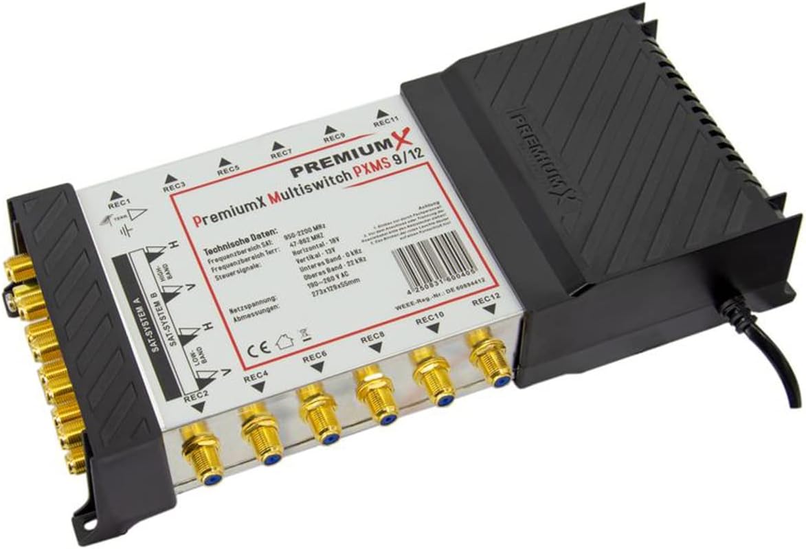 Premium X PXMS Multiswitch 9/12 con Alimentatore - immagine 3