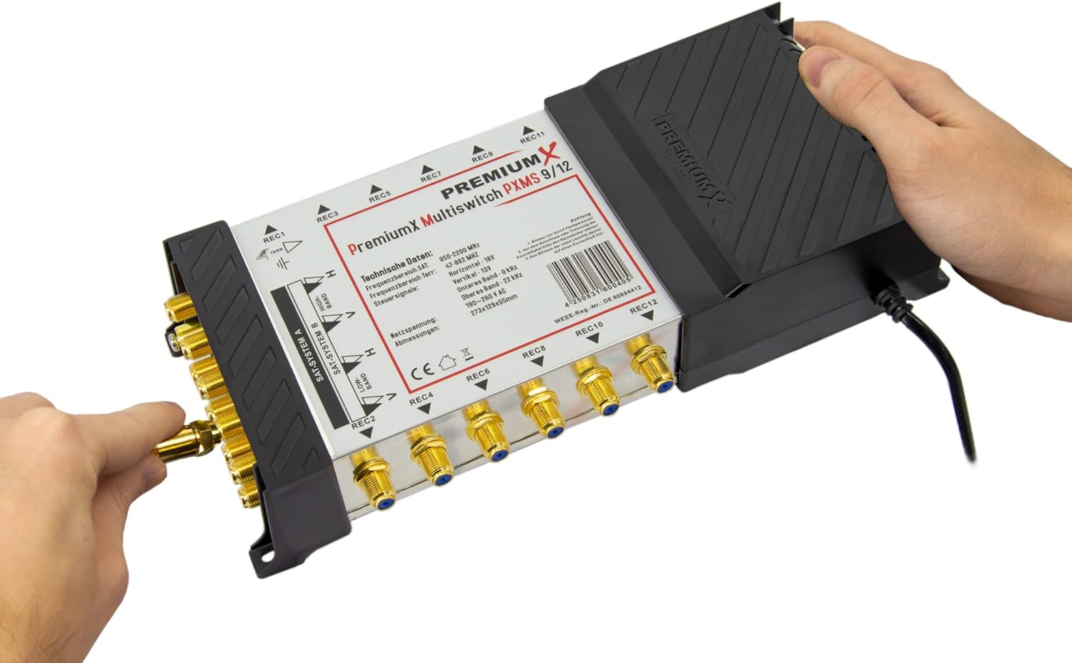 Premium X PXMS Multiswitch 9/12 con Alimentatore - immagine 4