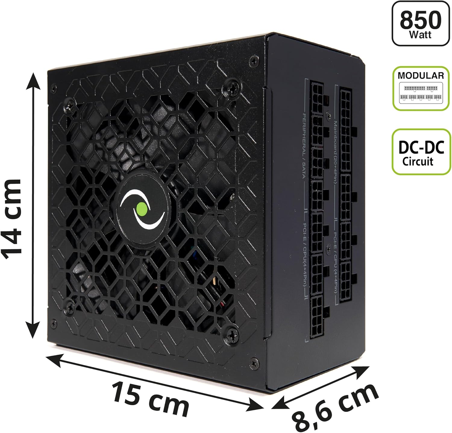 ALIMENTATORE 580W PSU TYPHOON MOD. - immagine 2