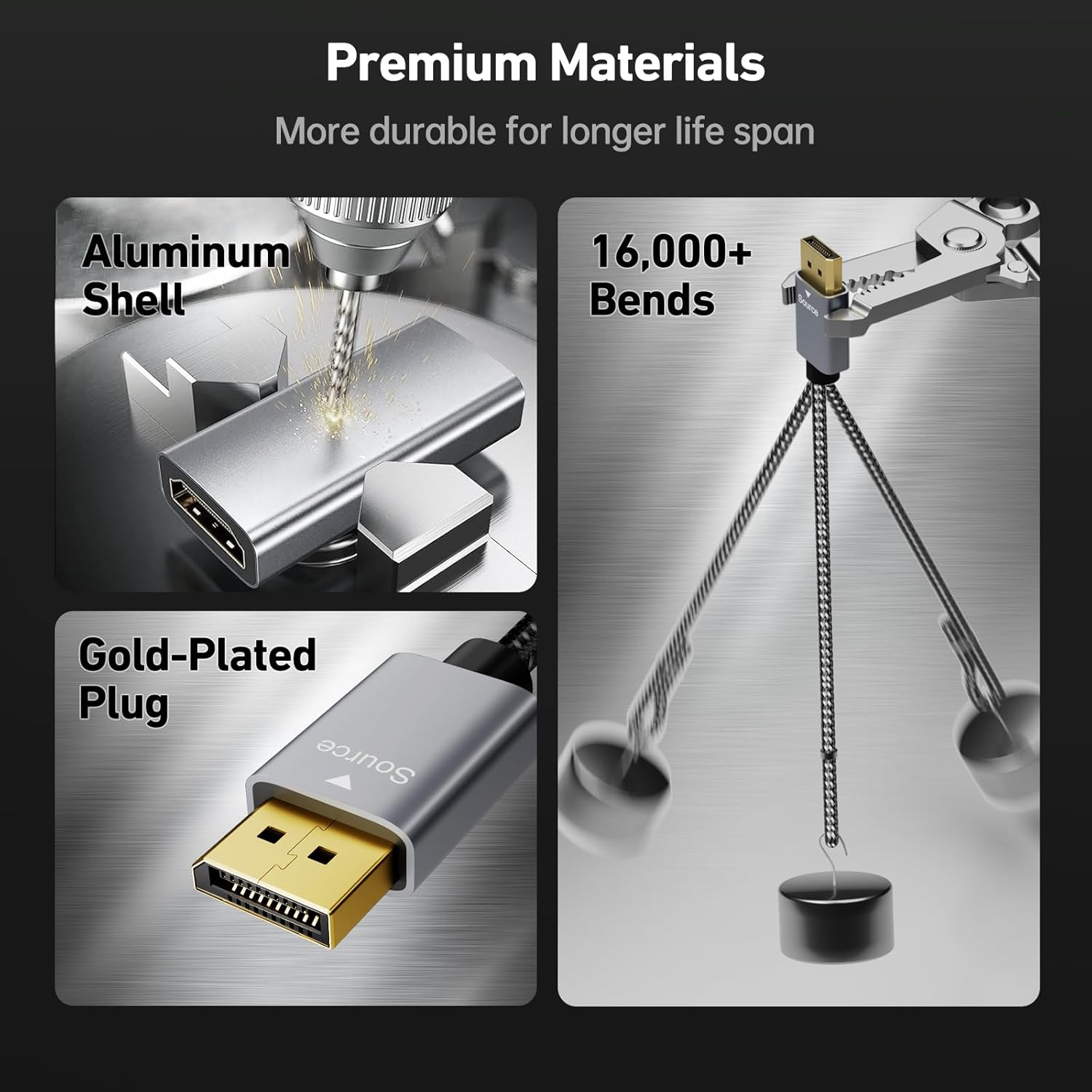 Benfei - Adattatore DisplayPort a HDMI 4K Unidirezionale - immagine 4