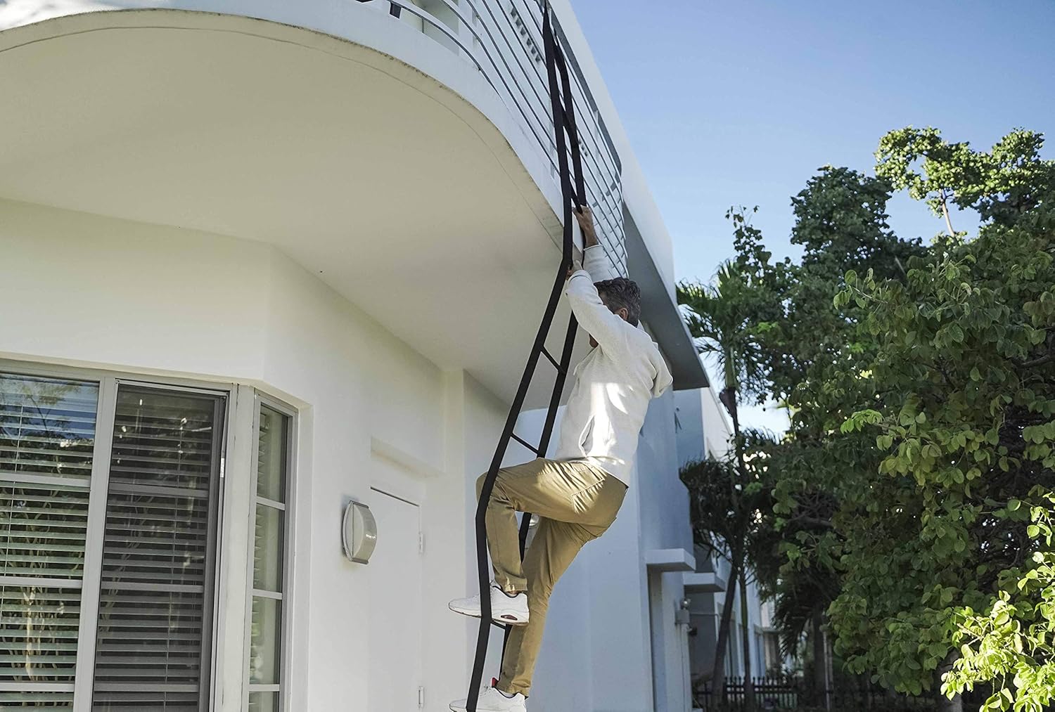 Scala di Emergenza 5m in Corde con Moschettoni - immagine 5