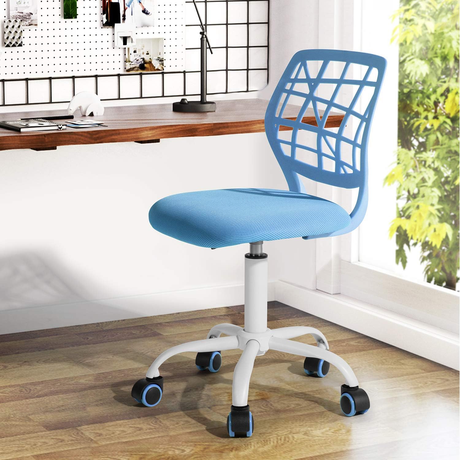 Furniturer Sedia da Gaming per Bambini, Blu - immagine 4