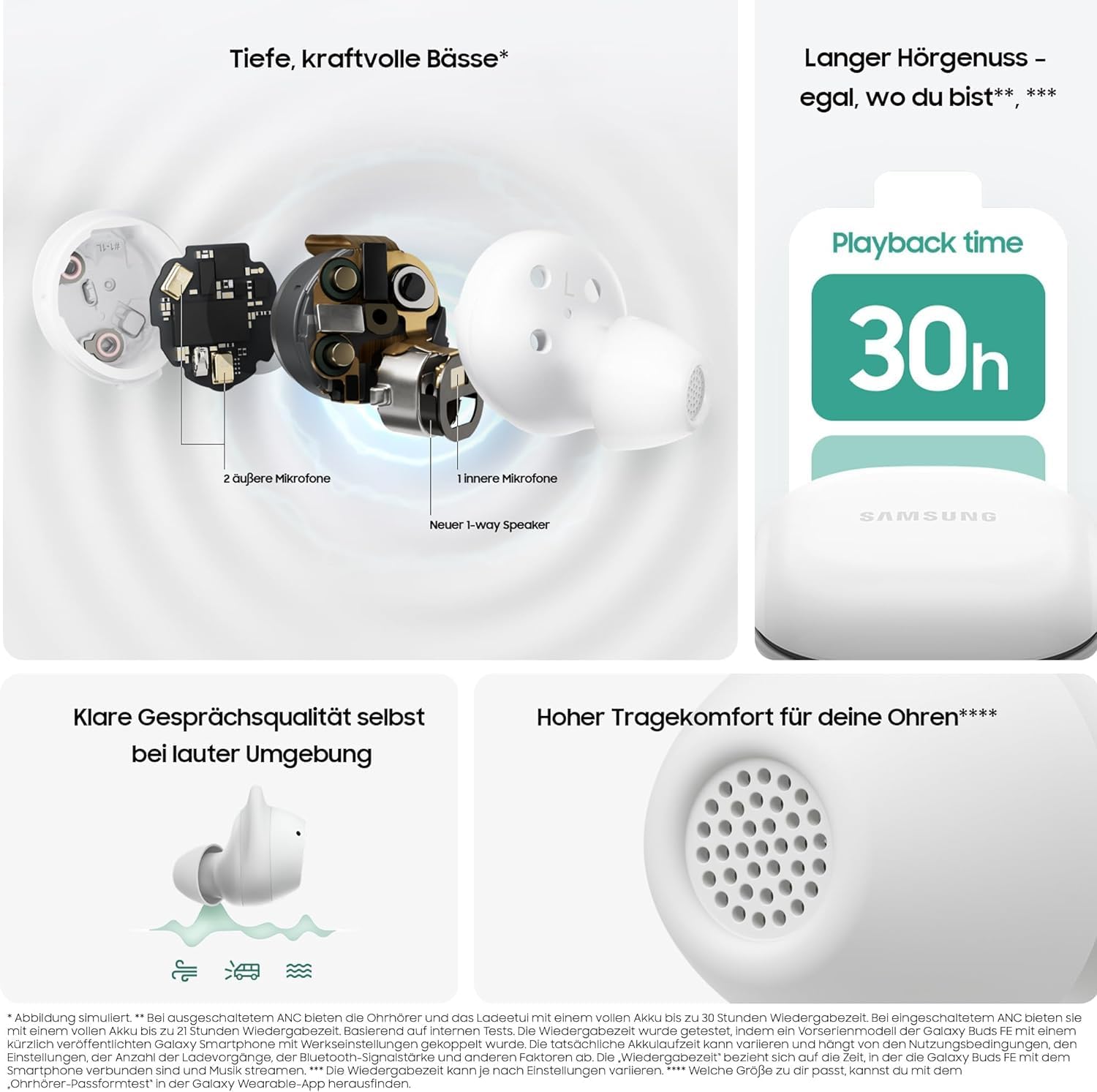 Samsung Galaxy Buds FE - Cuffie Bluetooth Wireless - immagine 5