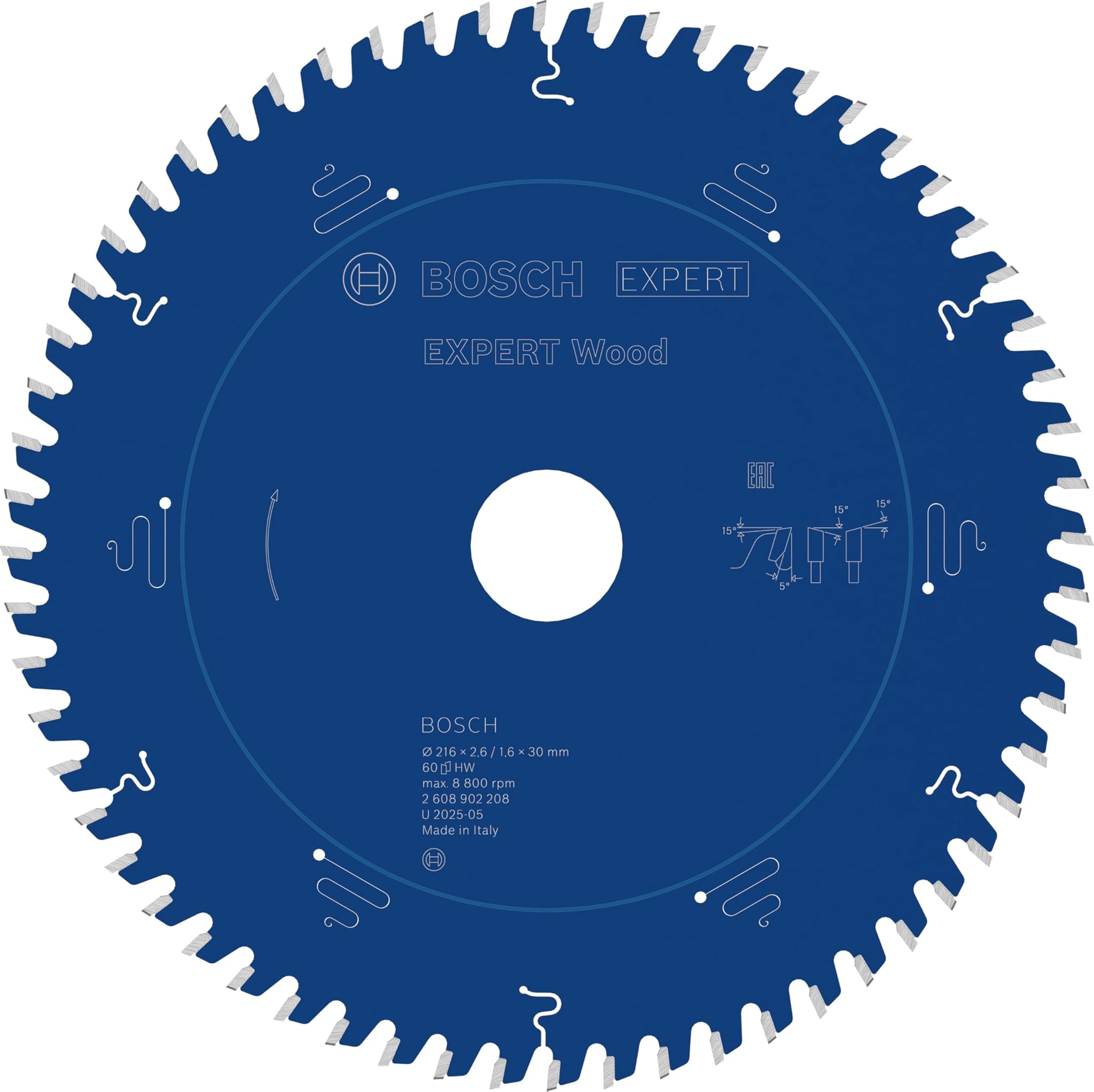 Bosch Lama per Sega Circolare EXPERT per Wood Cablata