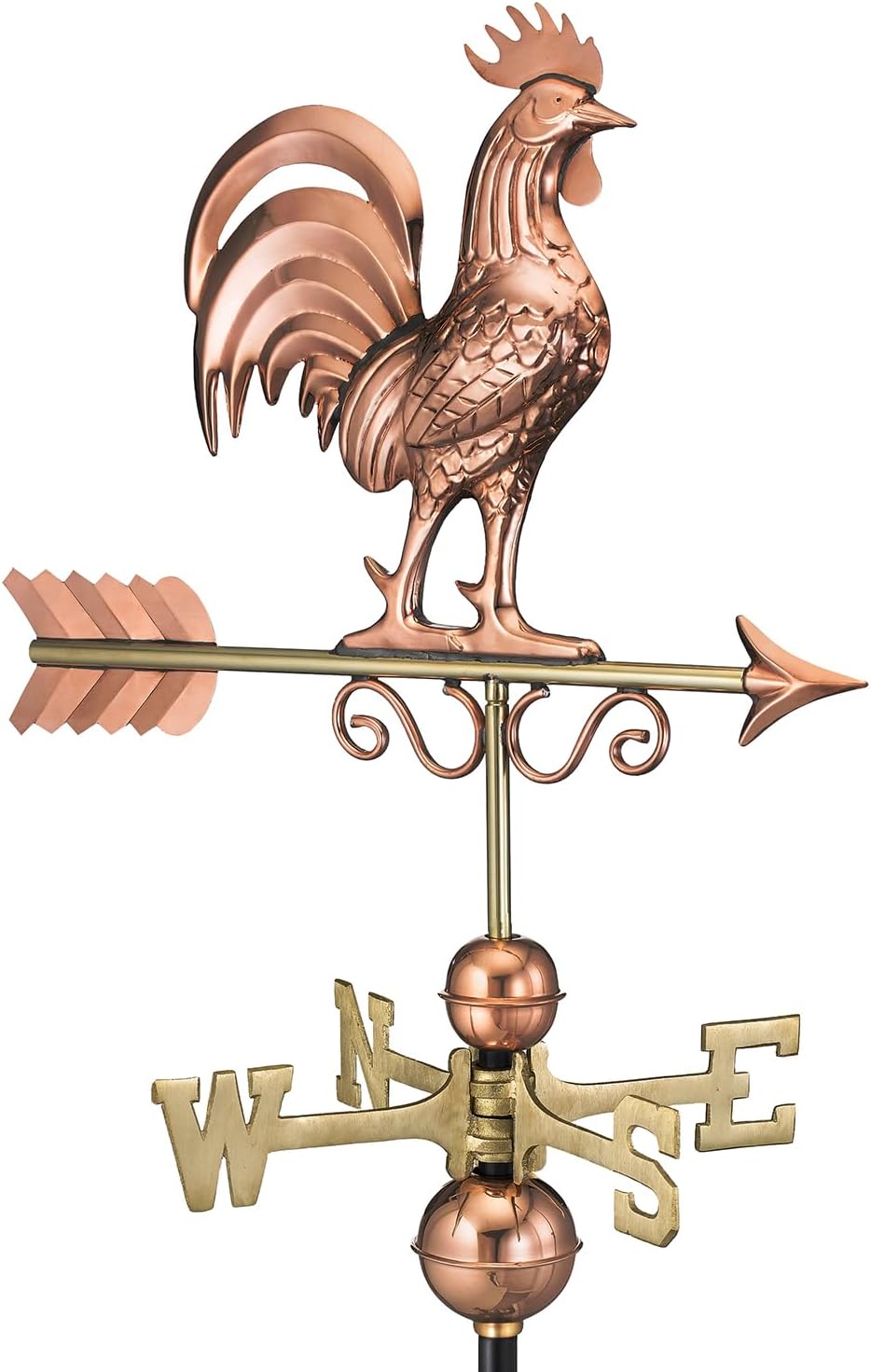 Bantam Gallo Weathervane, Rame Puro - immagine 1