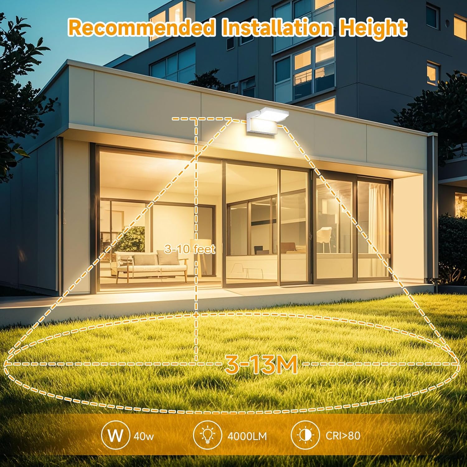 Gxxg 6 Applique da Esterno/Interno 40W Bianche - immagine 2