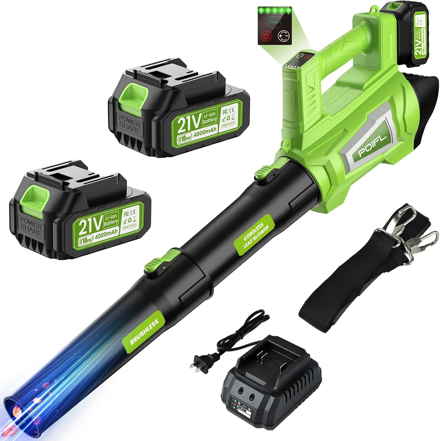 Soffiatore a Batteria 6 Velocità 240+ km/h - immagine 1