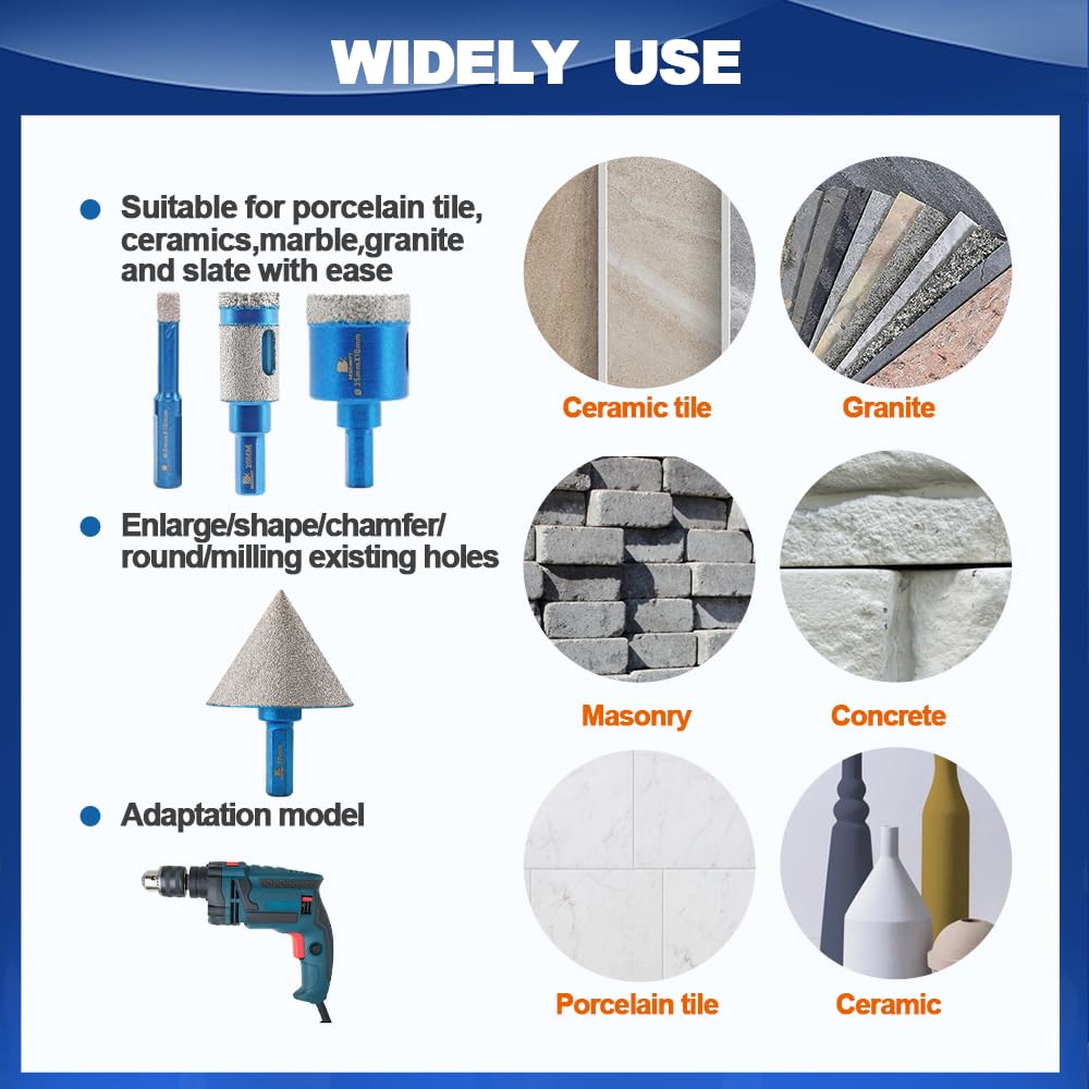 Brschnitt Set Punte per Trapano Diamantate - immagine 3