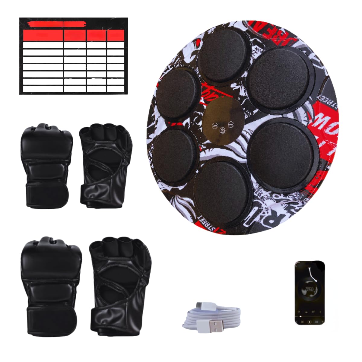 Macchina da Boxe Musicale con Luci e Musica