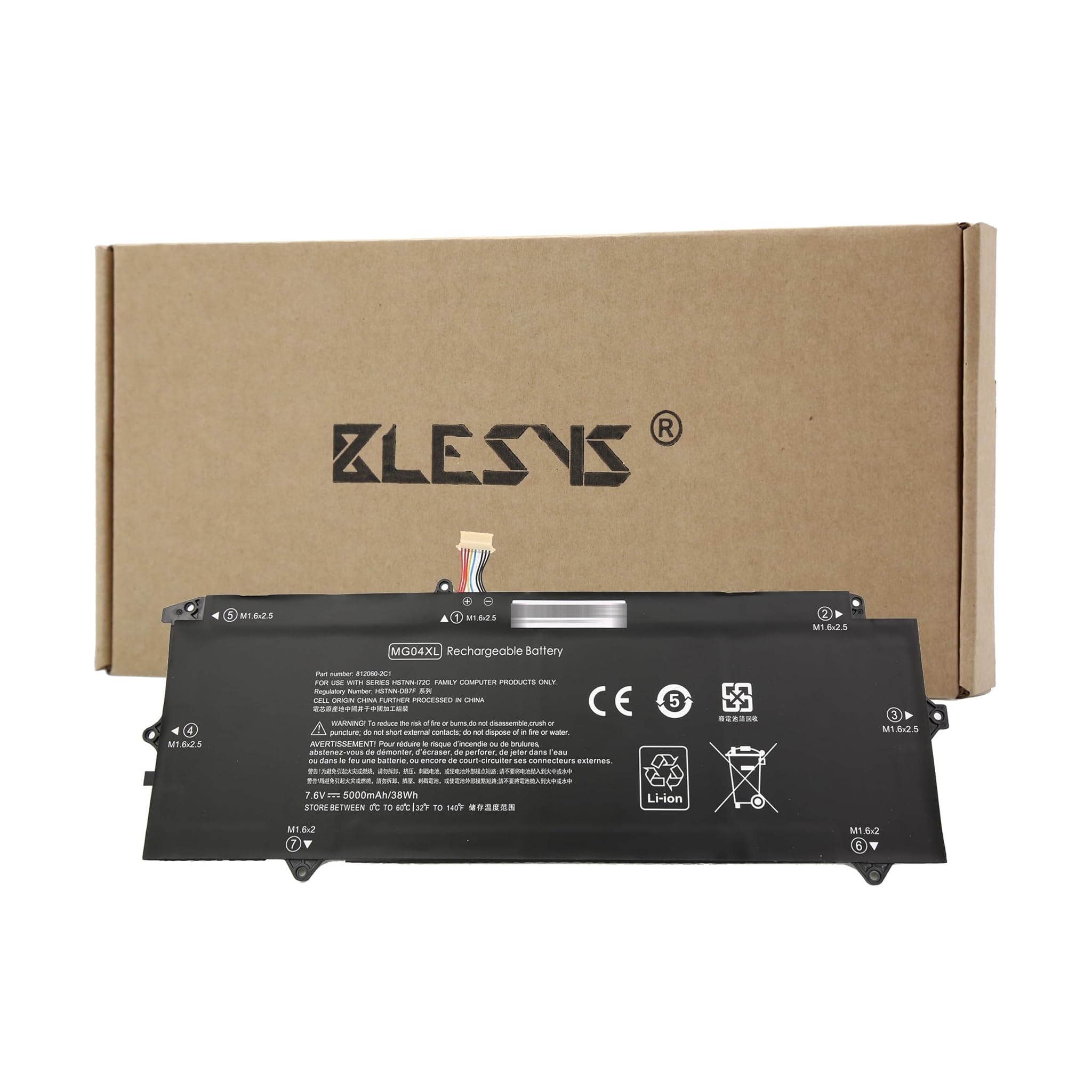 Blesys MG04XL - Batteria per HP Elite x2 1012 G1 Series