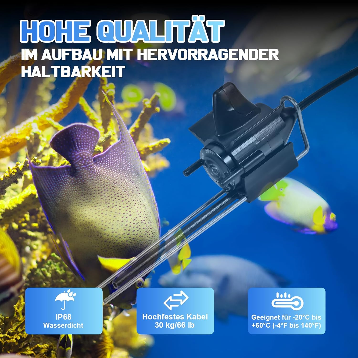 Fishfinder Portatile IPS 5" con 17 LED IR e Cavo 20m - immagine 5