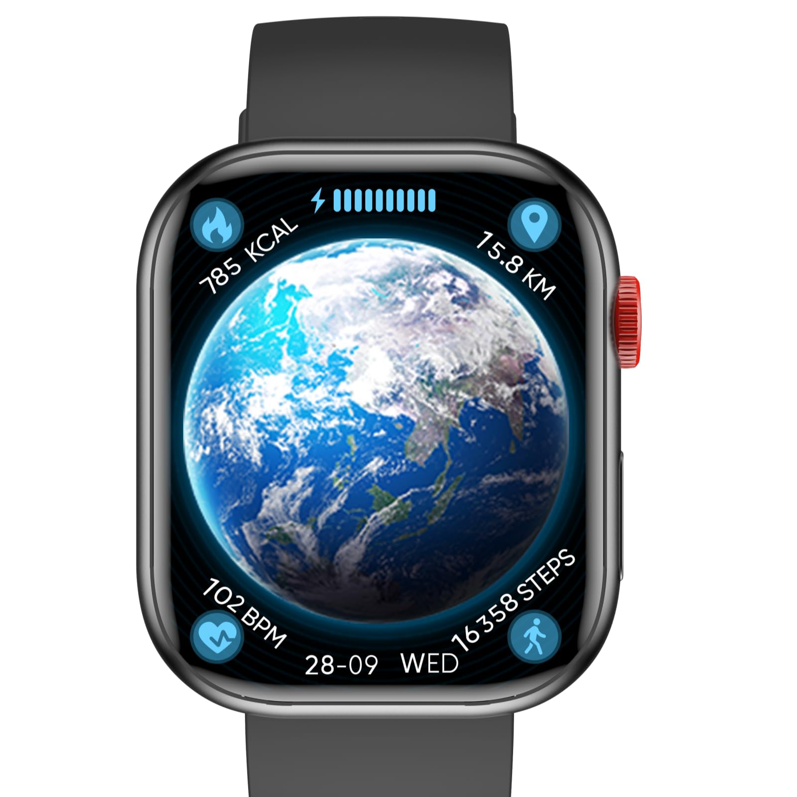 Crvmsm Orologio Smartwatch Uomo 2.01" HD con Funzione Telefono