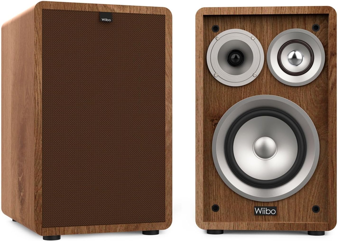 Wiibo Vintage 6 Walnut - Diffusori da Scaffale HiFi 100W - immagine 1