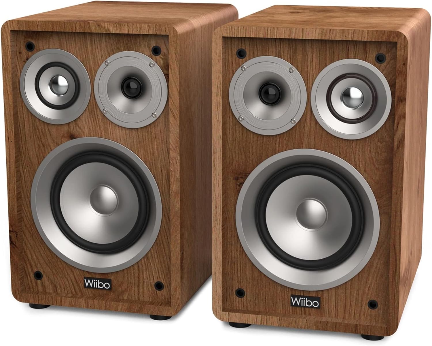 Wiibo Vintage 6 Walnut - Diffusori da Scaffale HiFi 100W - immagine 3