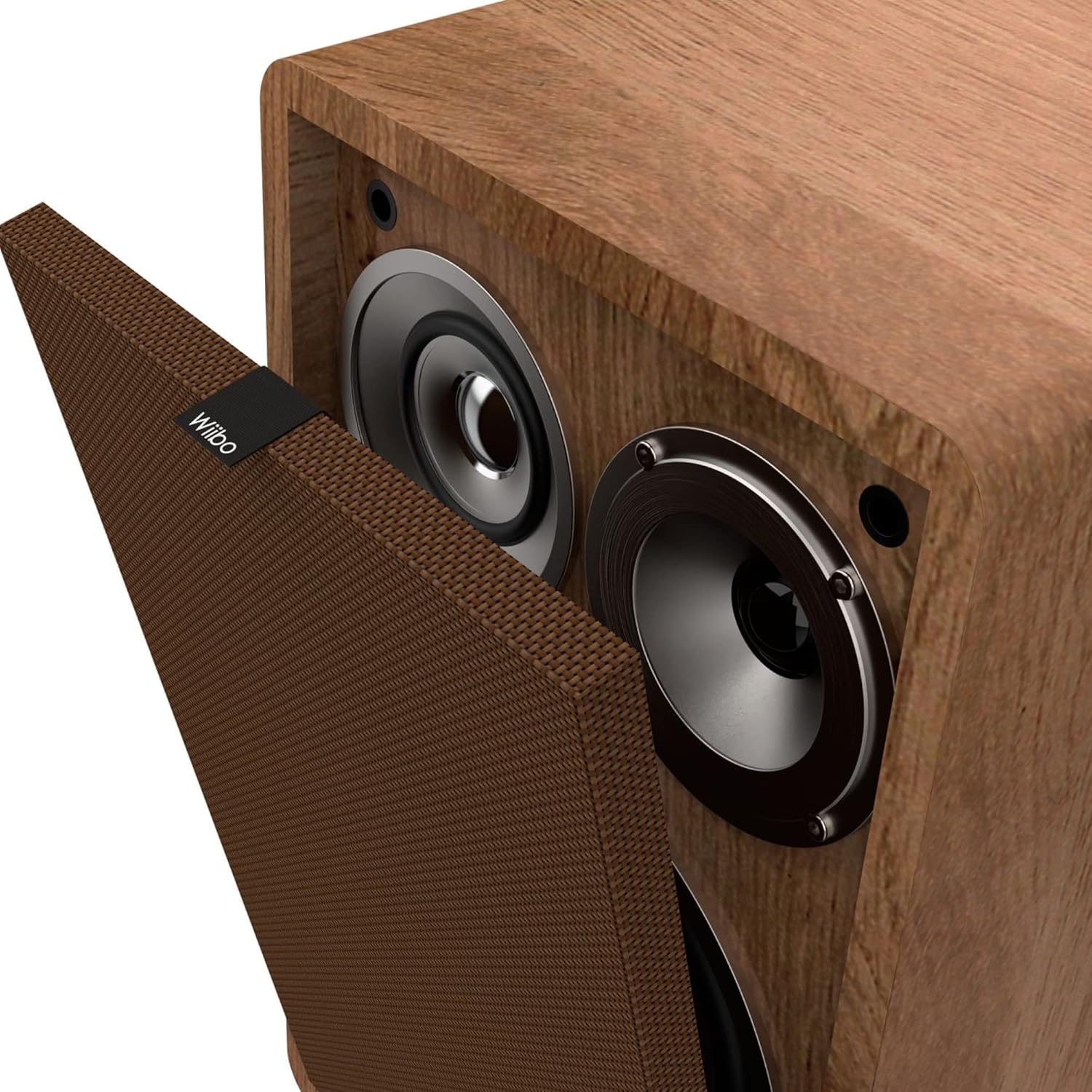 Wiibo Vintage 6 Walnut - Diffusori da Scaffale HiFi 100W - immagine 4