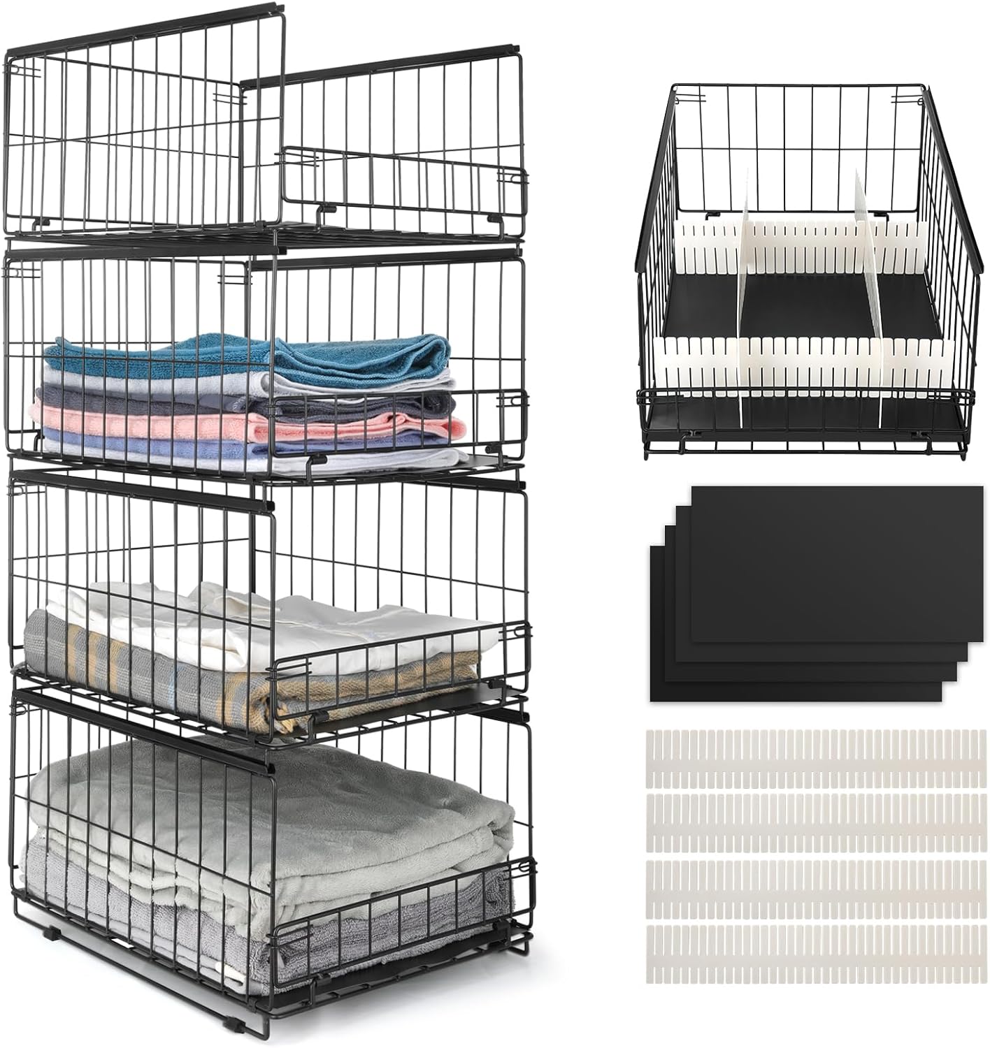 Organizer Armadio Impilabili Pieghevoli (Set 3/4) - immagine 1