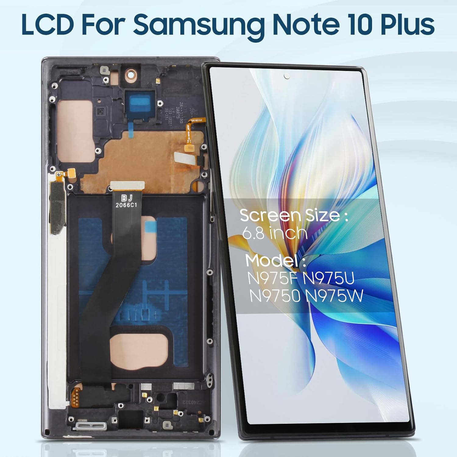 ARSSLY Incell - Schermo LCD per Samsung Galaxy Note 10 Plus, Nero - immagine 2