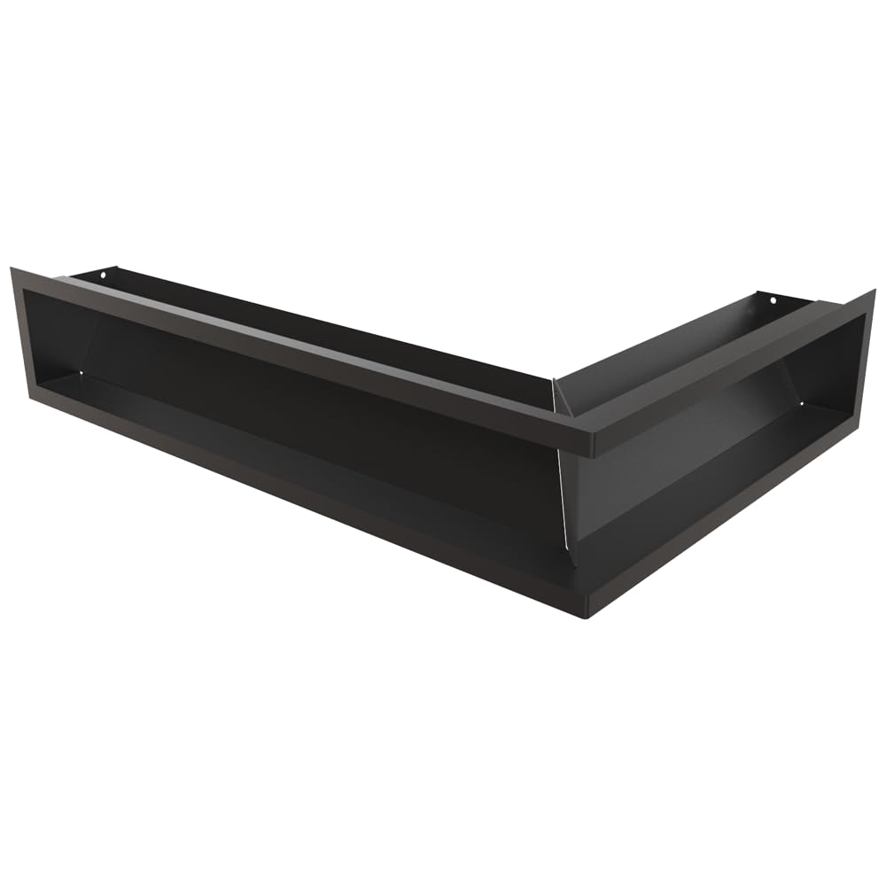 Kratki LUFT - Griglia di Ventilazione Angolare 12x40x60cm, Nera