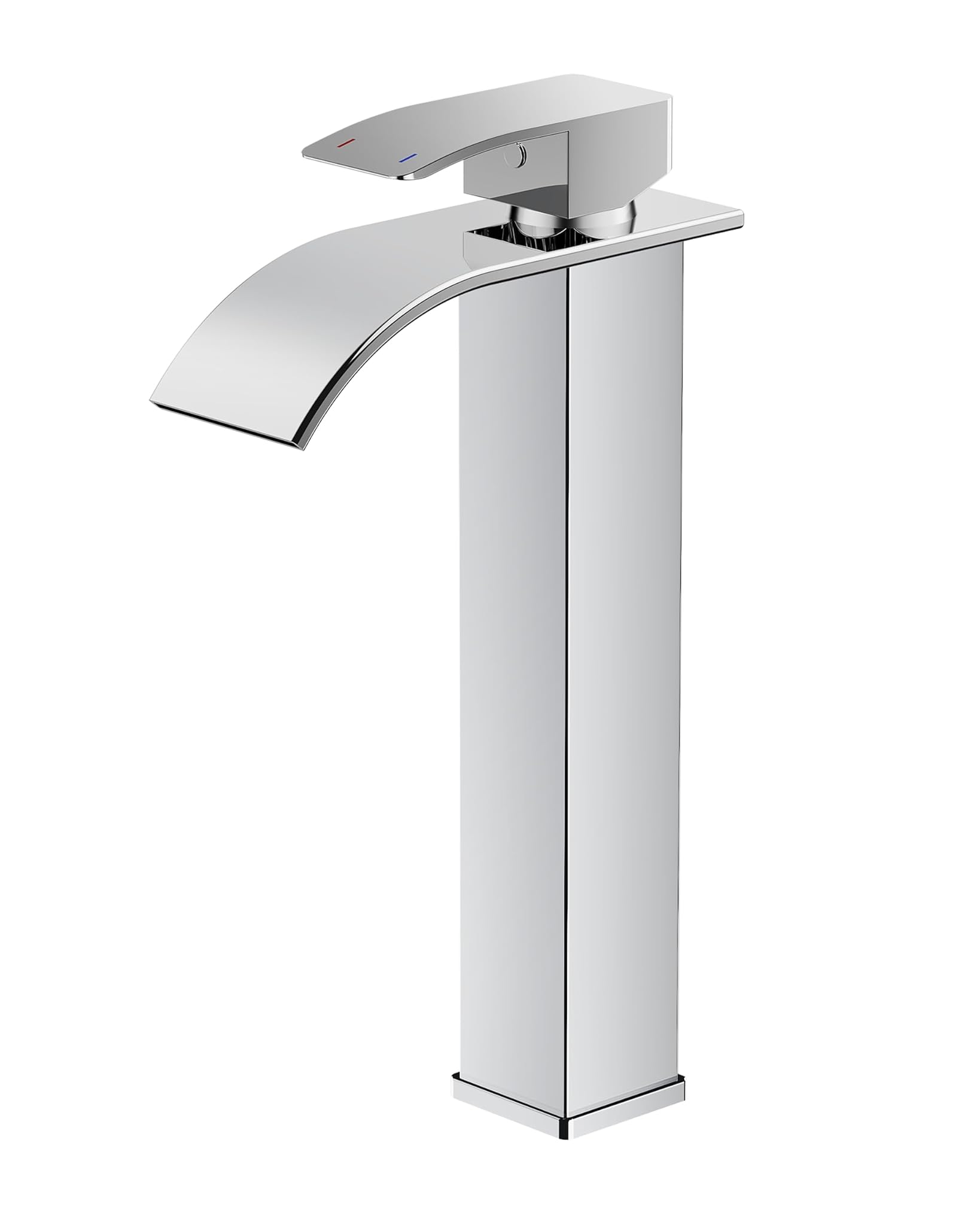 Forious Rubinetto Lavabo a Cascata Nickel Spazzolato