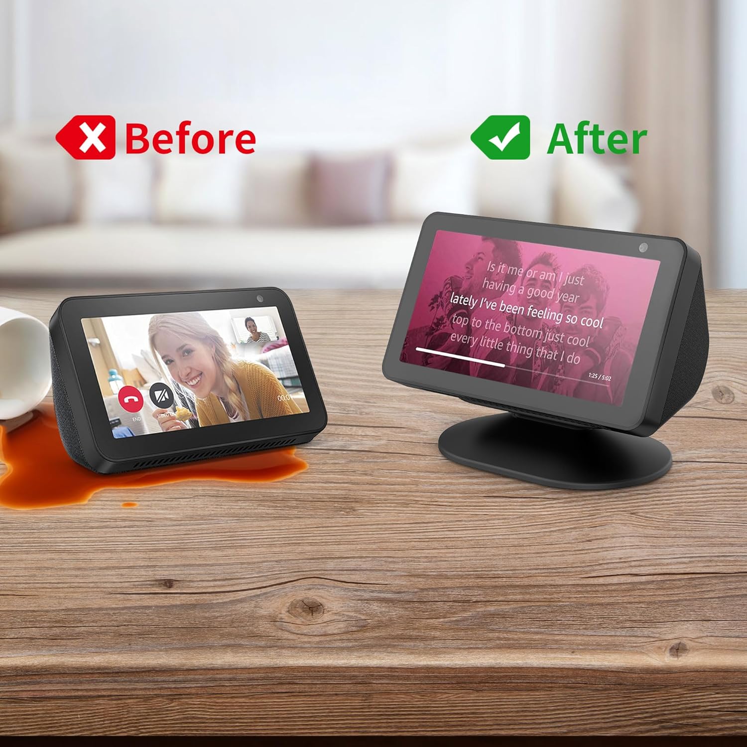 Plusacc Supporto Regolabile per Show 5/8 (1° & 2° Gen), Nero - immagine 5