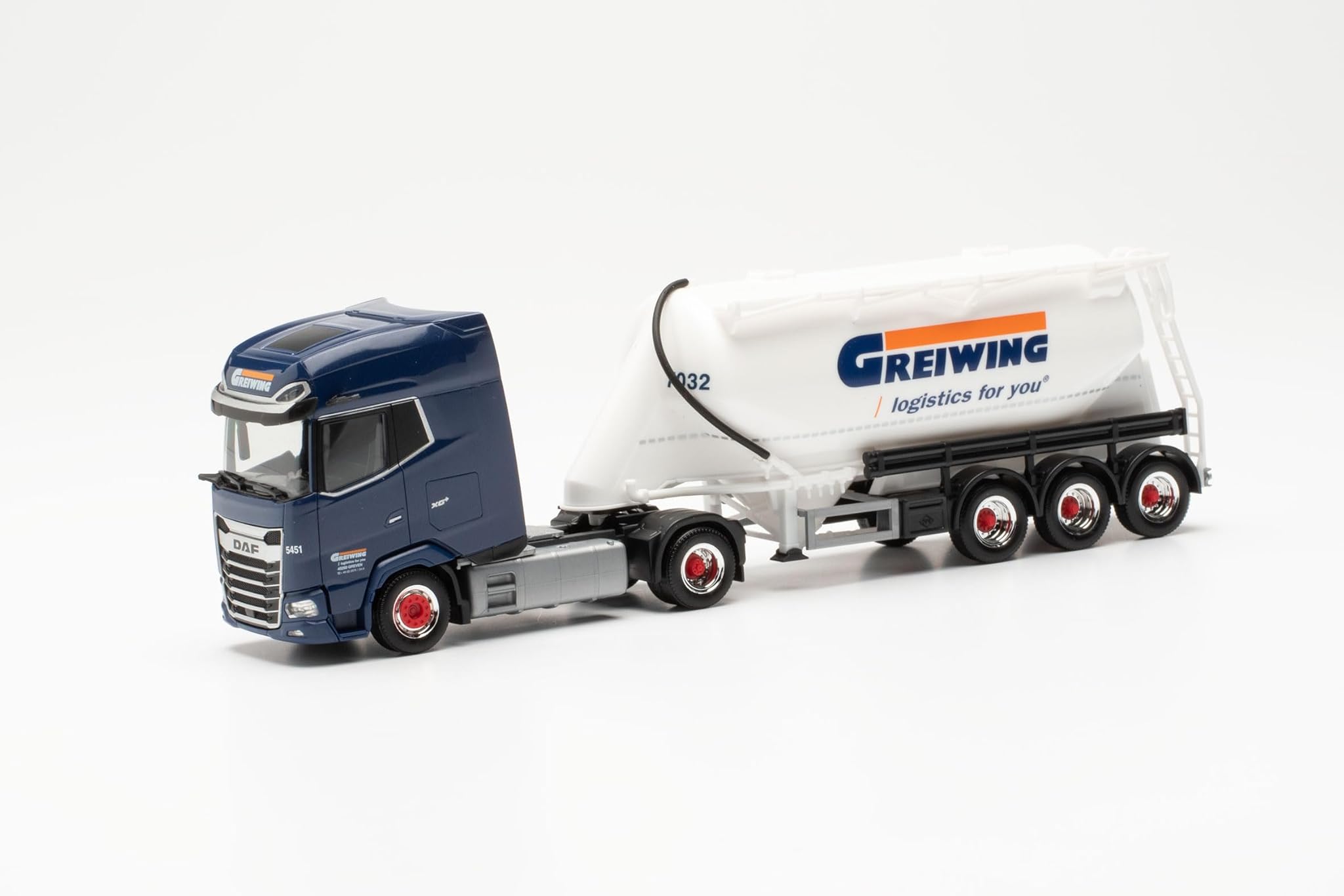 Herpa Modello Camion DAF XG+ Semirimorchio "Greiwing" 1:87