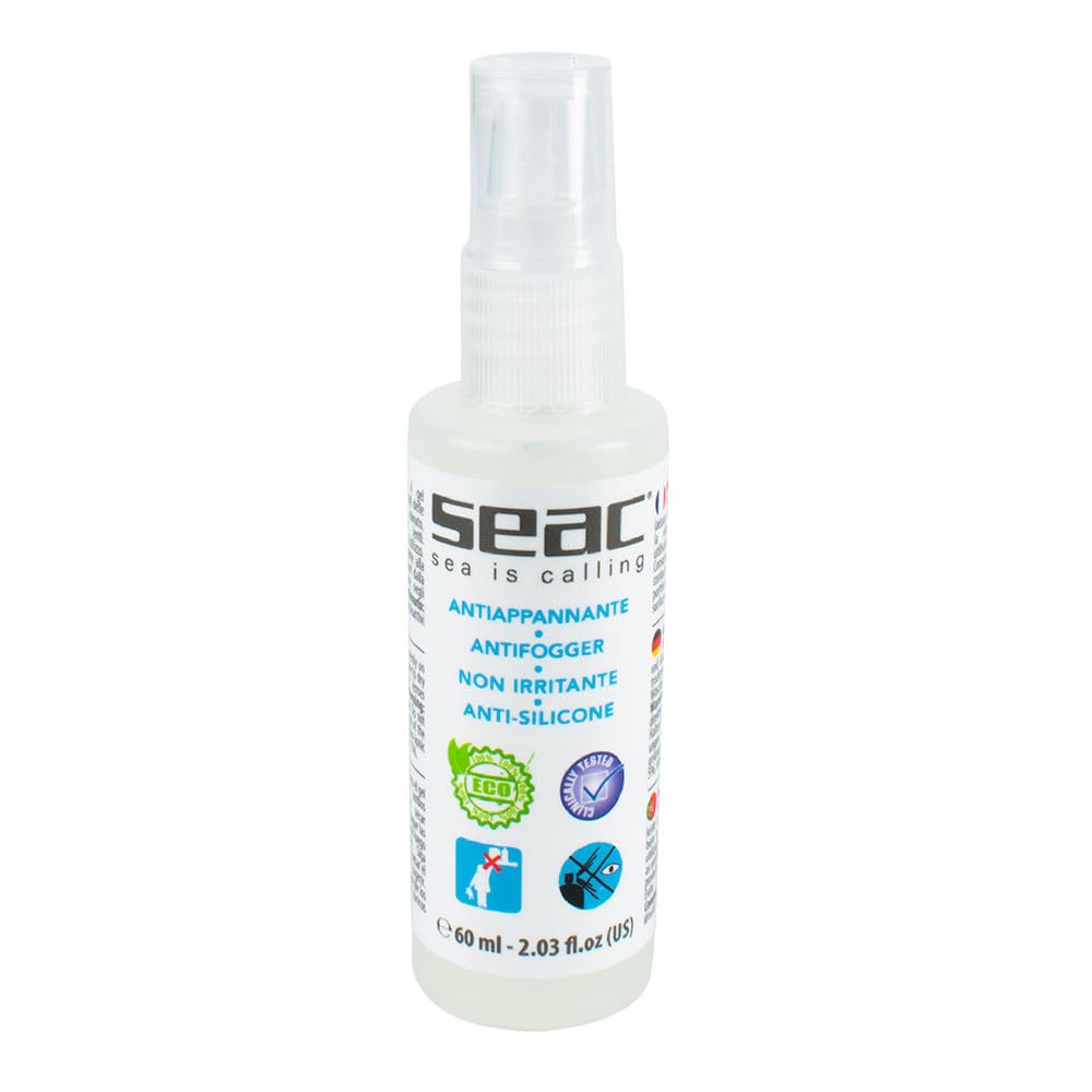 Seac Biogel Antifog, Spray Antiappannante per Maschere e Occhialini