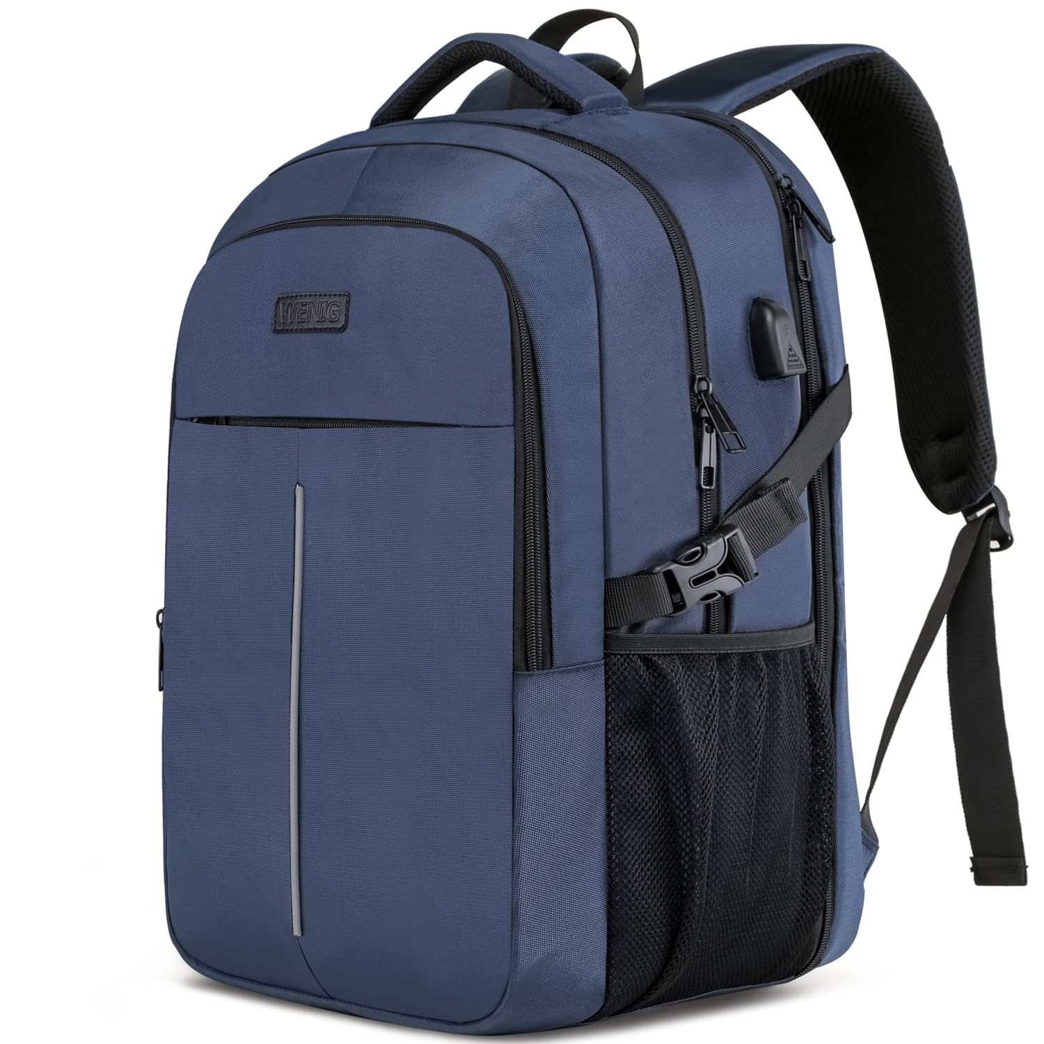 Zaino Uomo per PC Portatile 17.3 Pollici, Blu