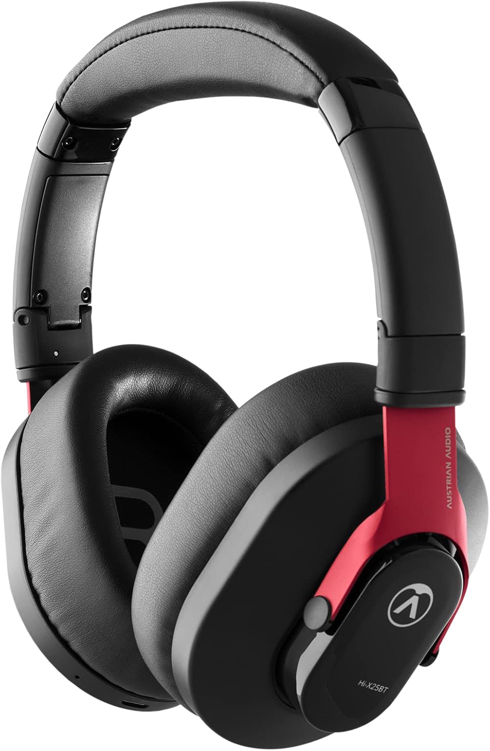 Austrian Audio Hi-X25BT - Cuffie Wireless Professionali, Nero/Rosso - immagine 3