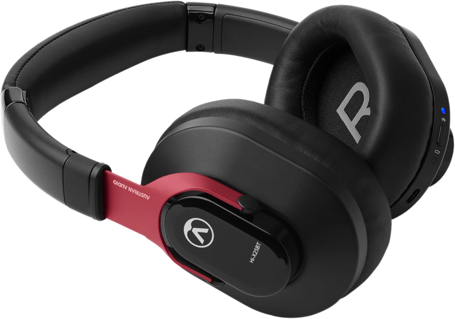 Austrian Audio Hi-X25BT - Cuffie Wireless Professionali, Nero/Rosso - immagine 8