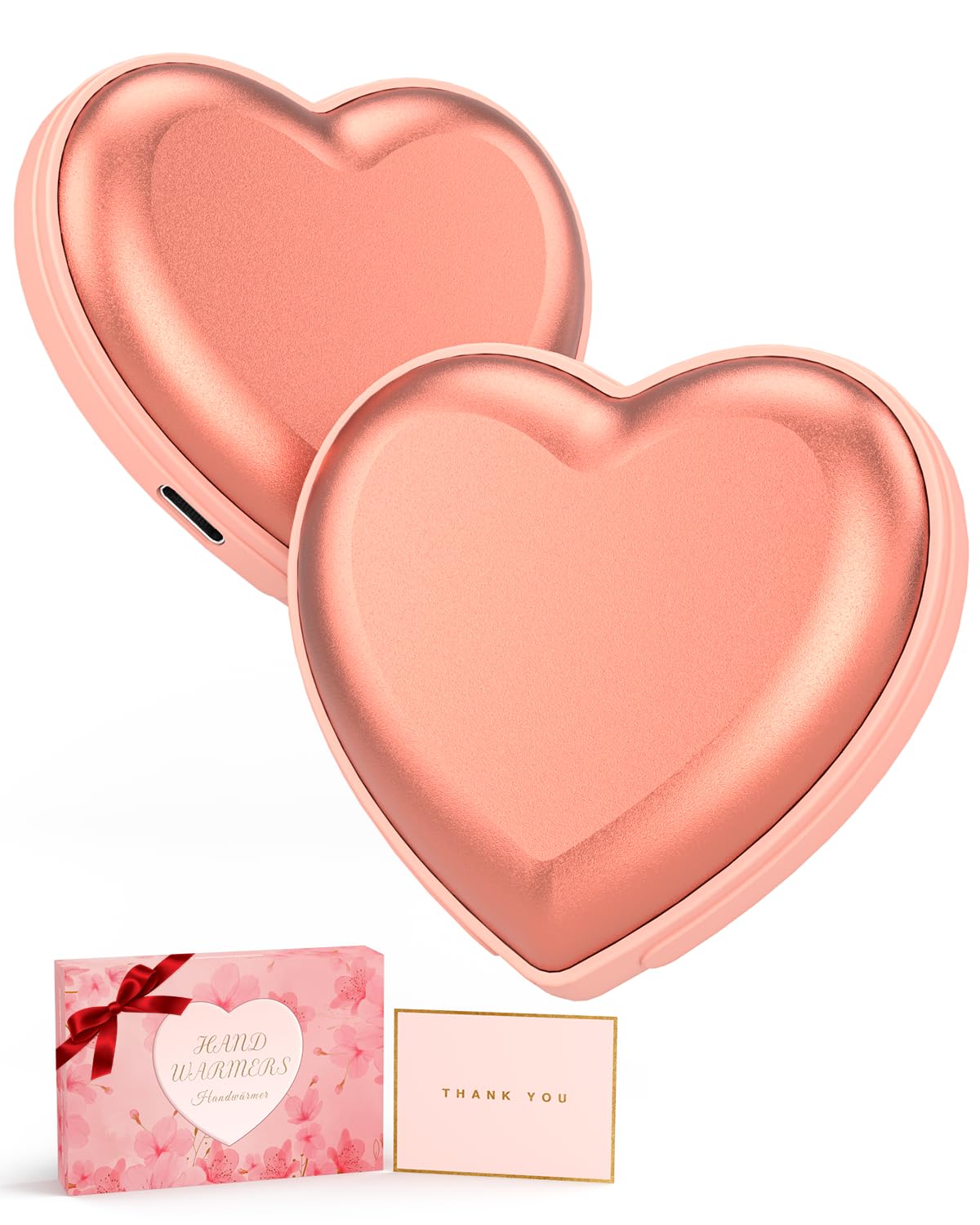 Scaldamani Elettrico a Cuore 5200mAh (2 Pezzi)