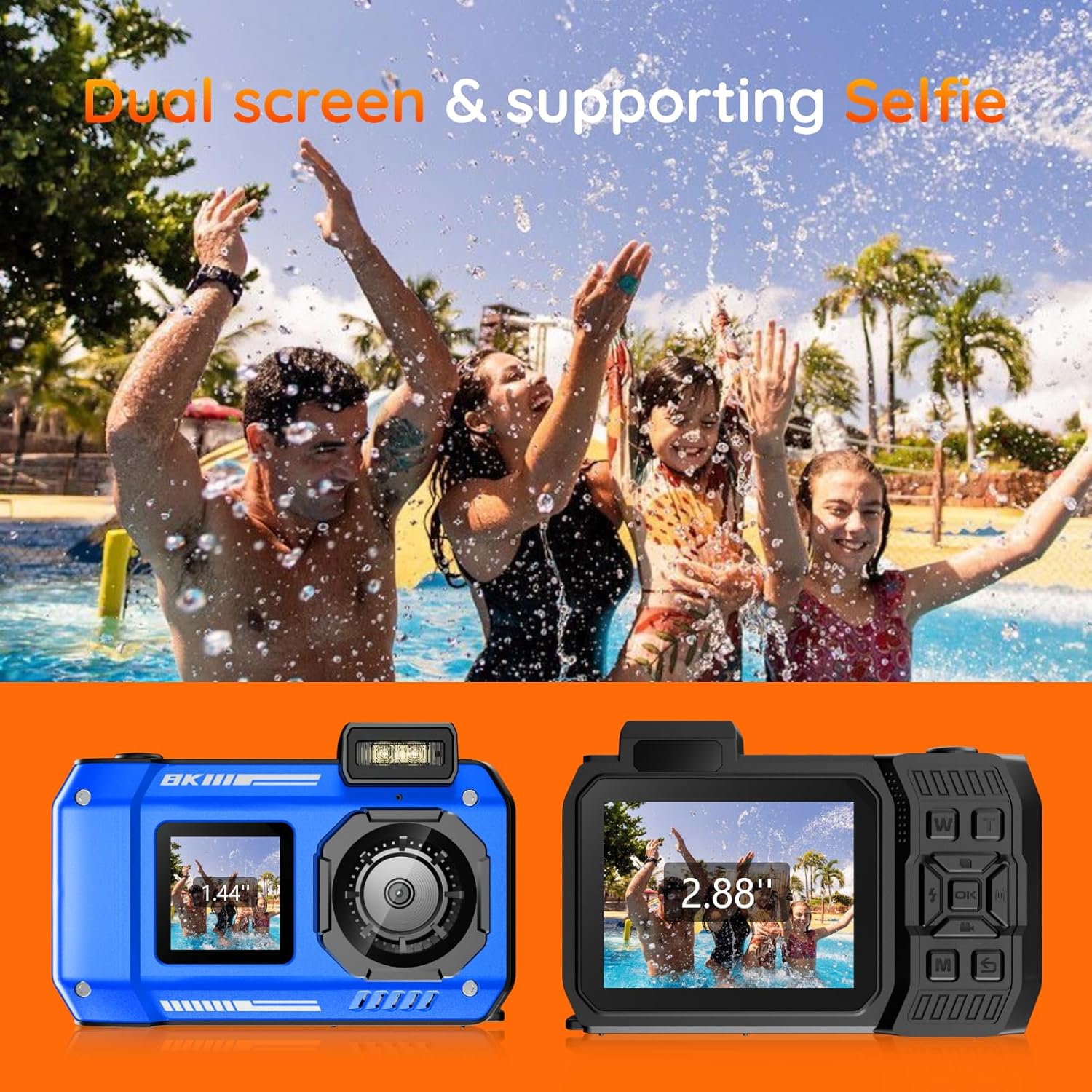 Maxmango Macchina Fotografica Digitale Subacquea 8K 70MP - immagine 4