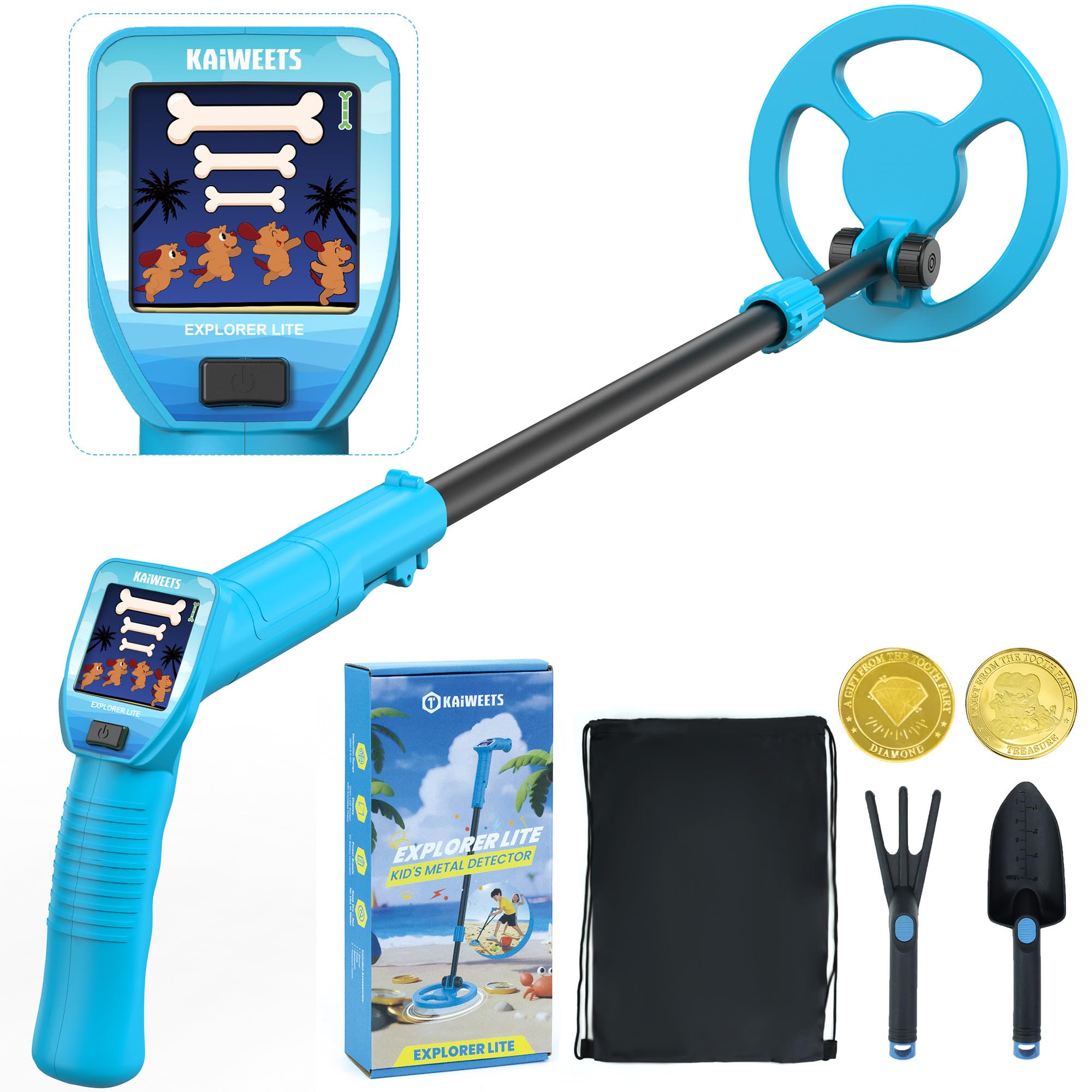 Kaiweets Metal Detector Bambini con Schermo LCD Animato