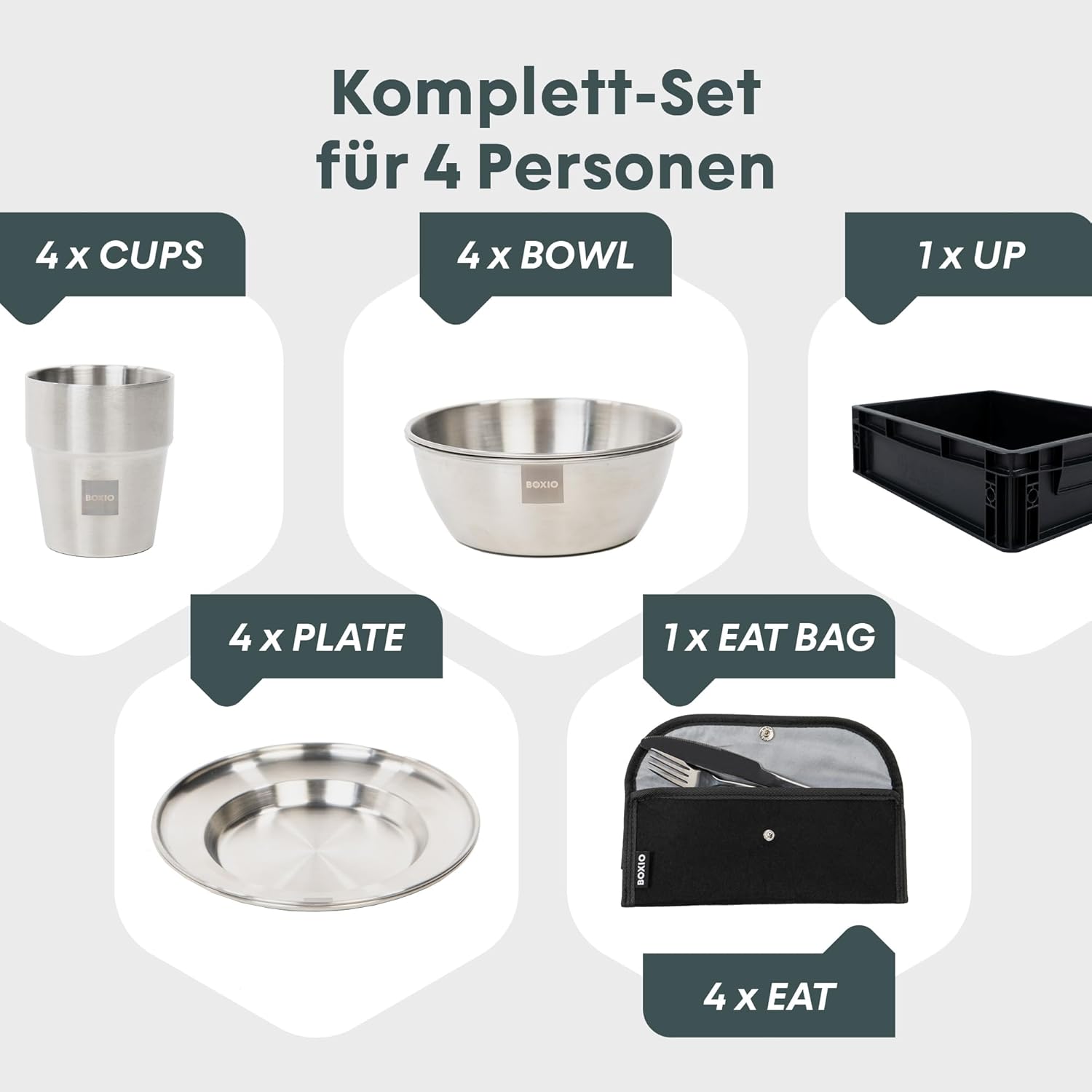 Boxio - CookUp: Set Cucina Campeggio 28 Pezzi - immagine 2