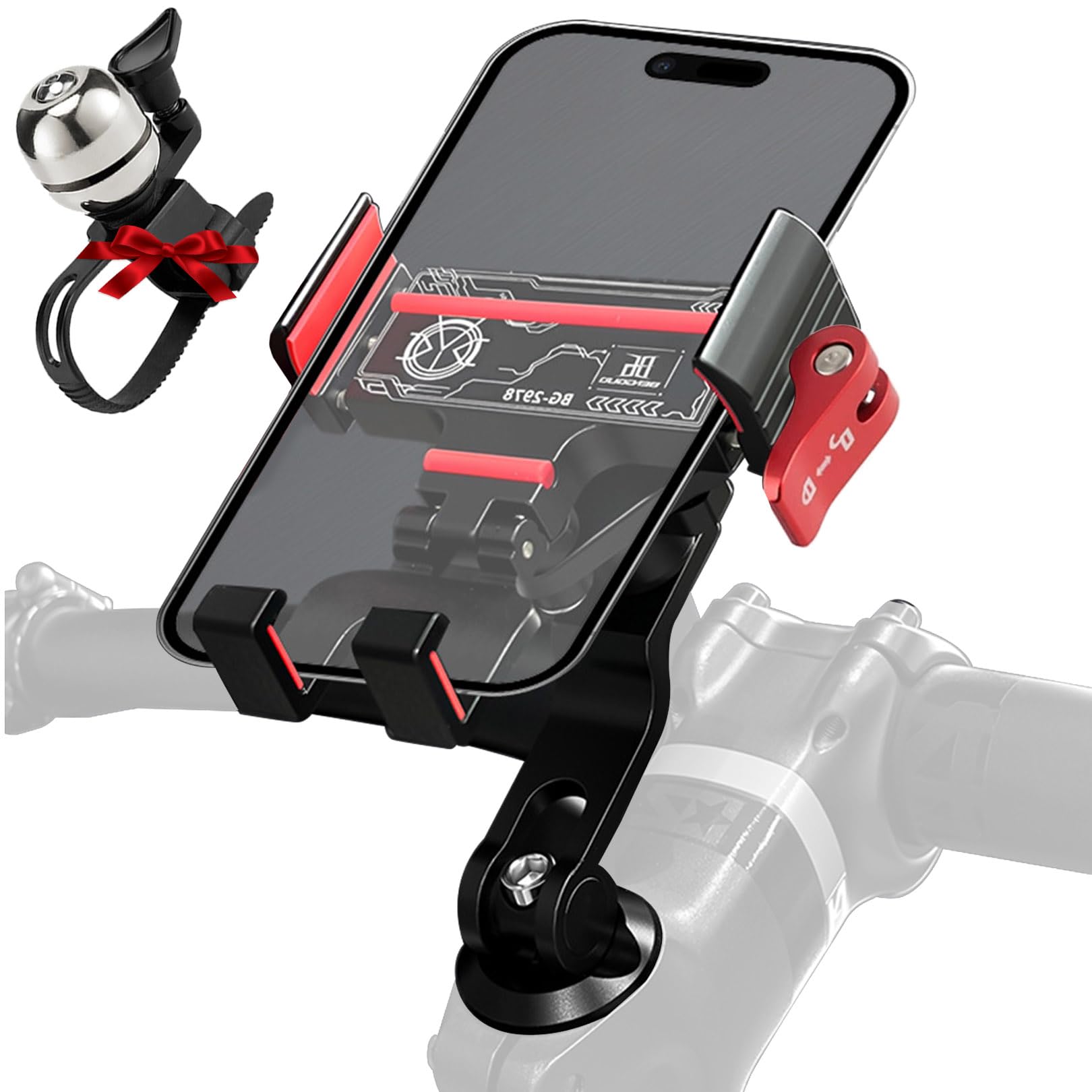 Porta Cellulare Bici Stelo con Ammortizzatori