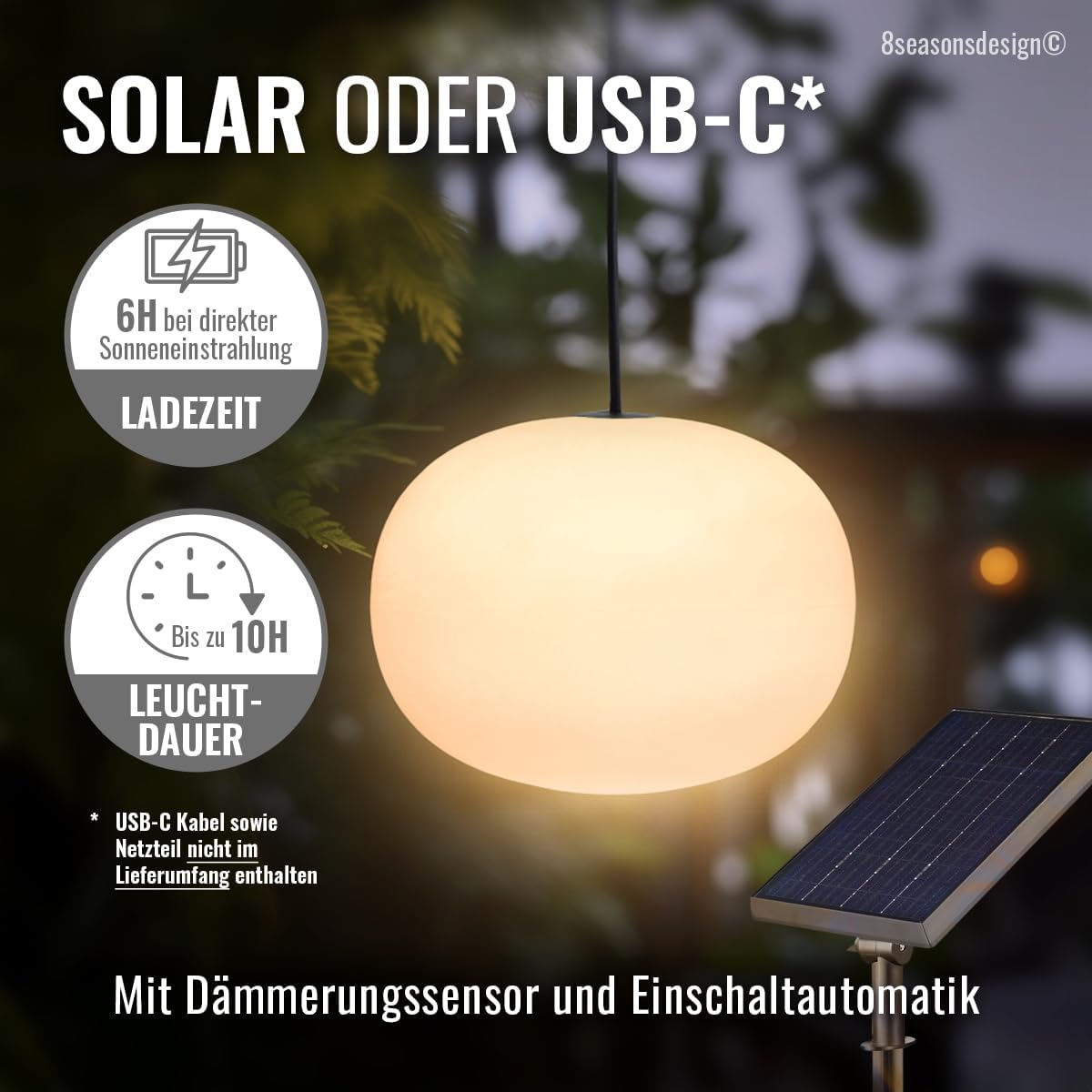 8 Seasons Glowing Elegance - Lampada a Sospensione LED 23cm - immagine 2