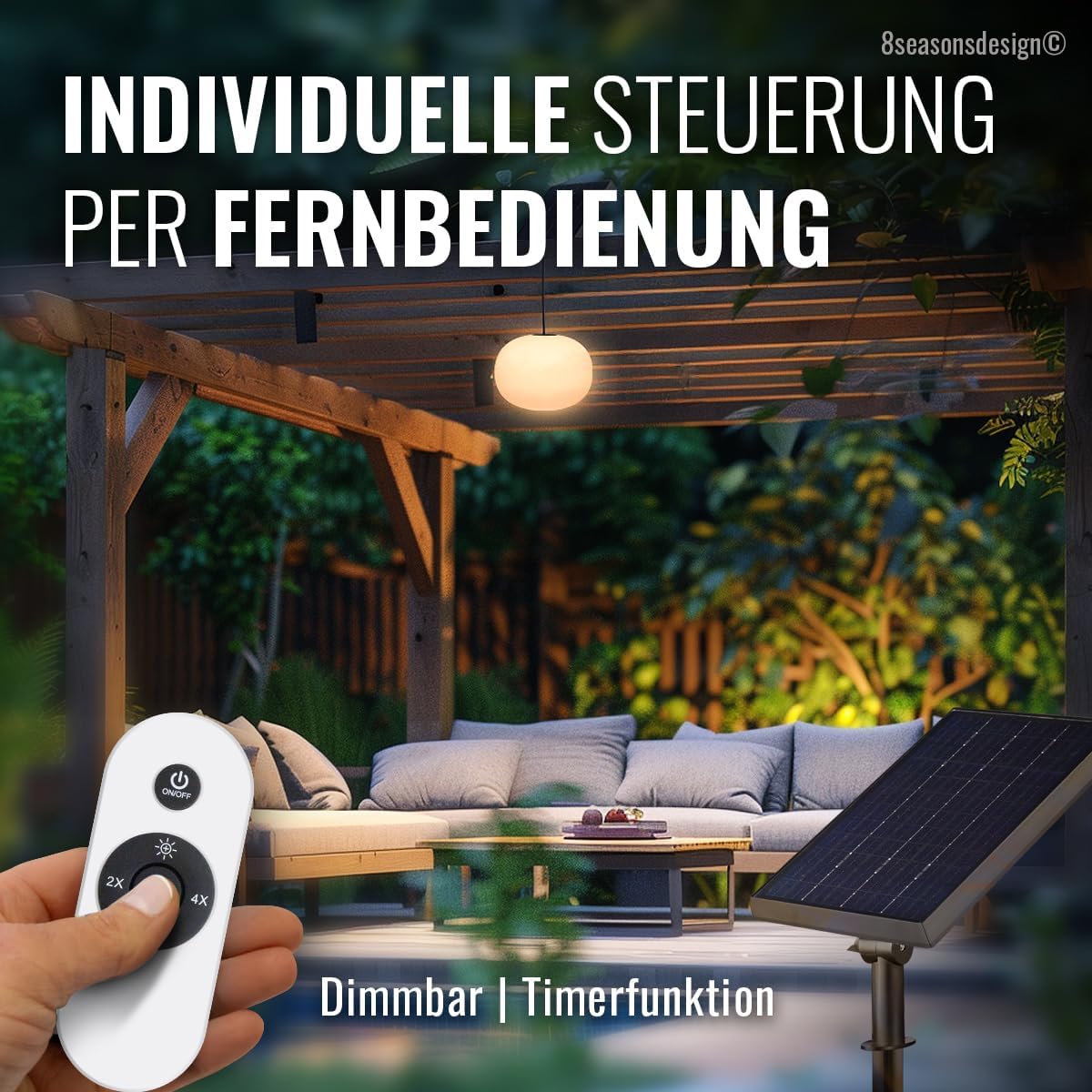 8 Seasons Glowing Elegance - Lampada a Sospensione LED 23cm - immagine 4