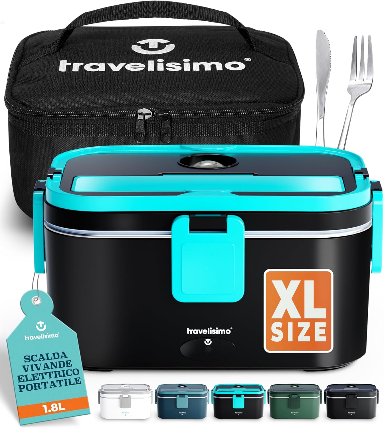 Travelisimo Scaldavivande Elettrico Portatile 1,8L 80W - immagine 1