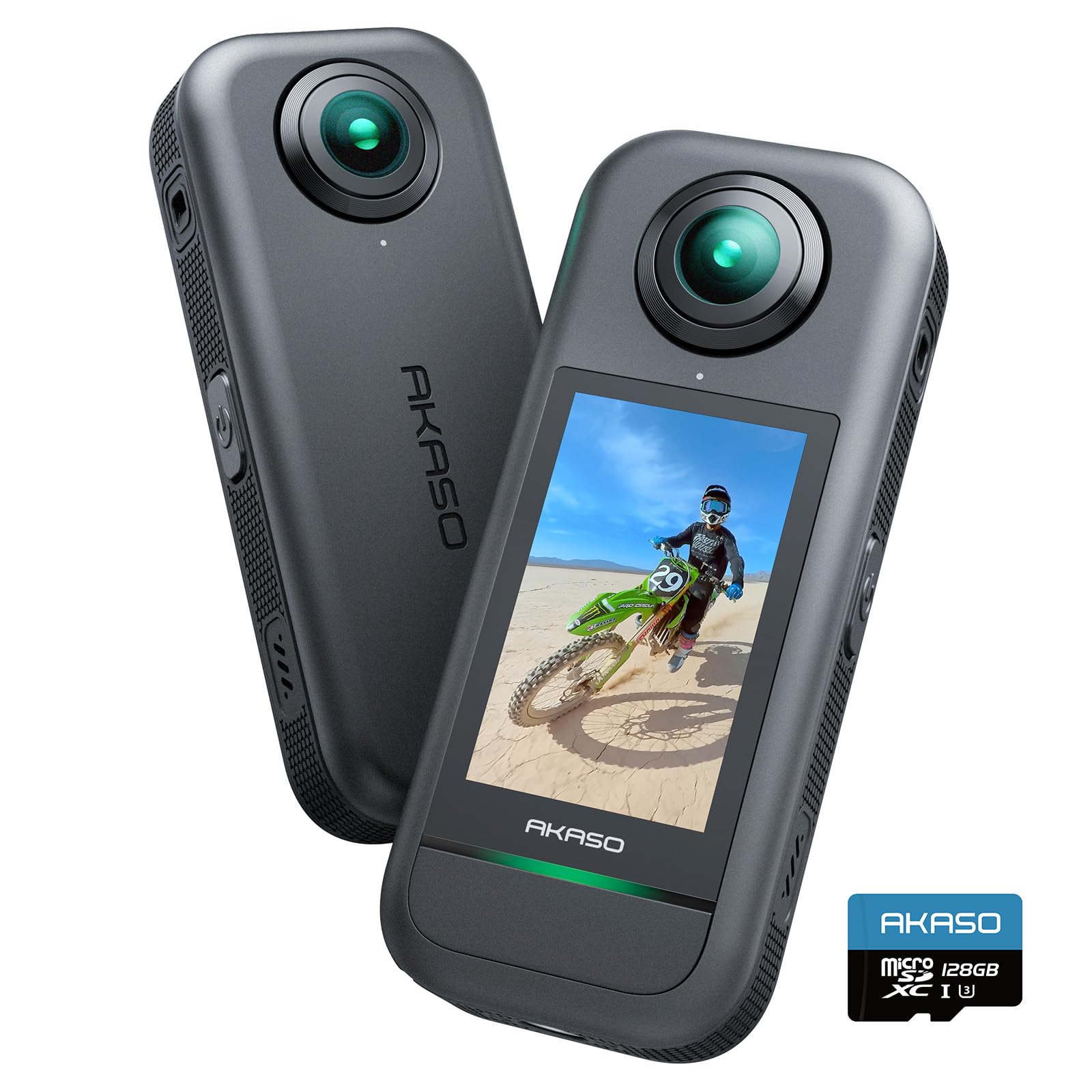 Akaso Action Cam 360° 5.7K con Scheda 128GB