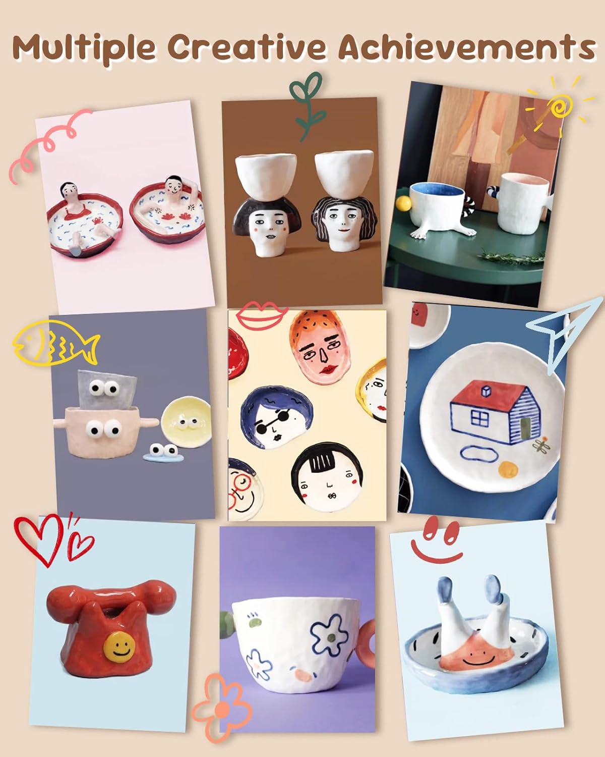 Kit Argilla per Principianti 24 Pezzi - immagine 4