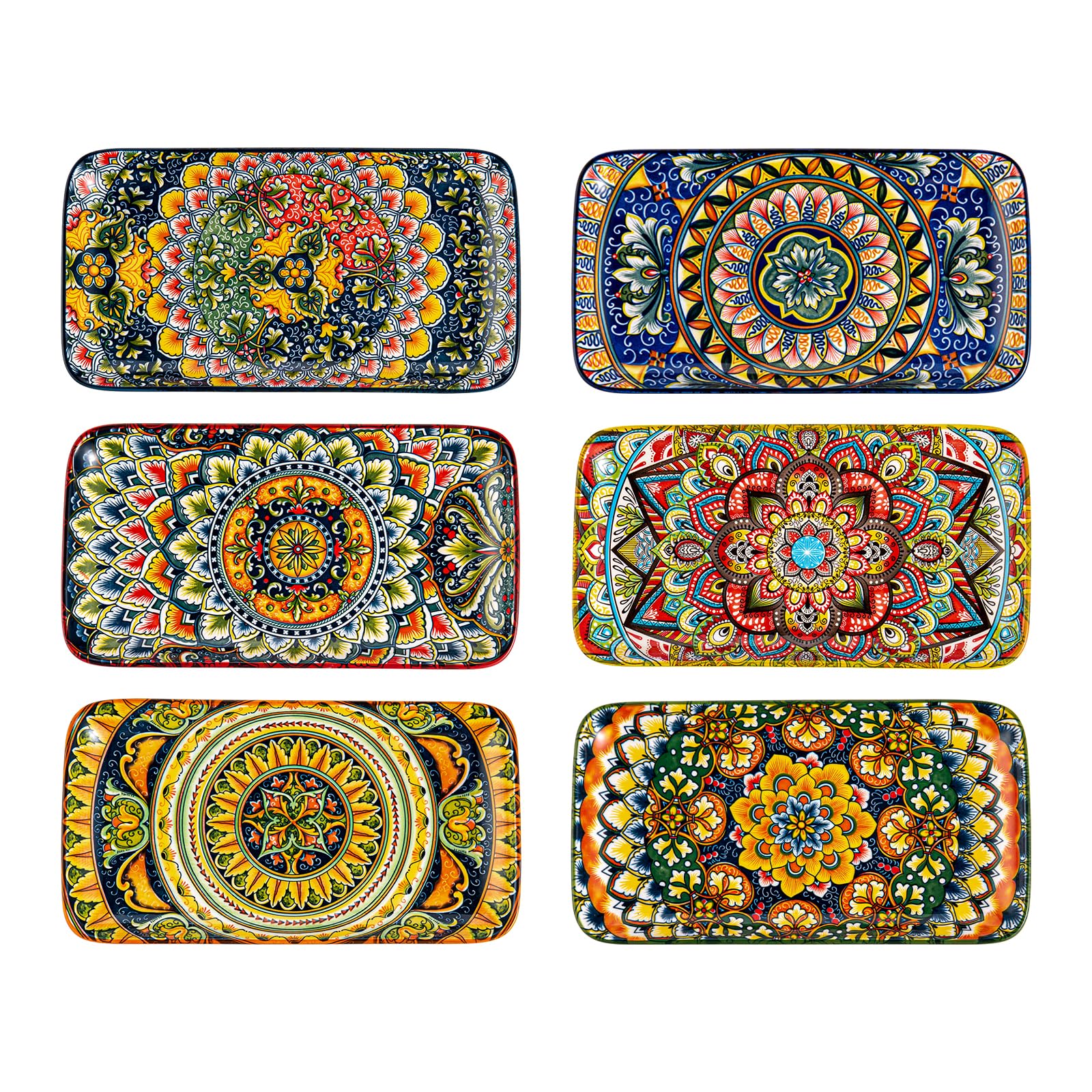 Henten Home Piatti da Portata Rettangolari 25.5x14cm