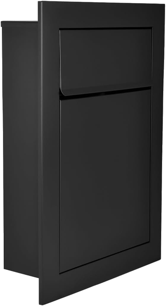 Cassetta della posta da incasso RAL9017 Nero - immagine 4