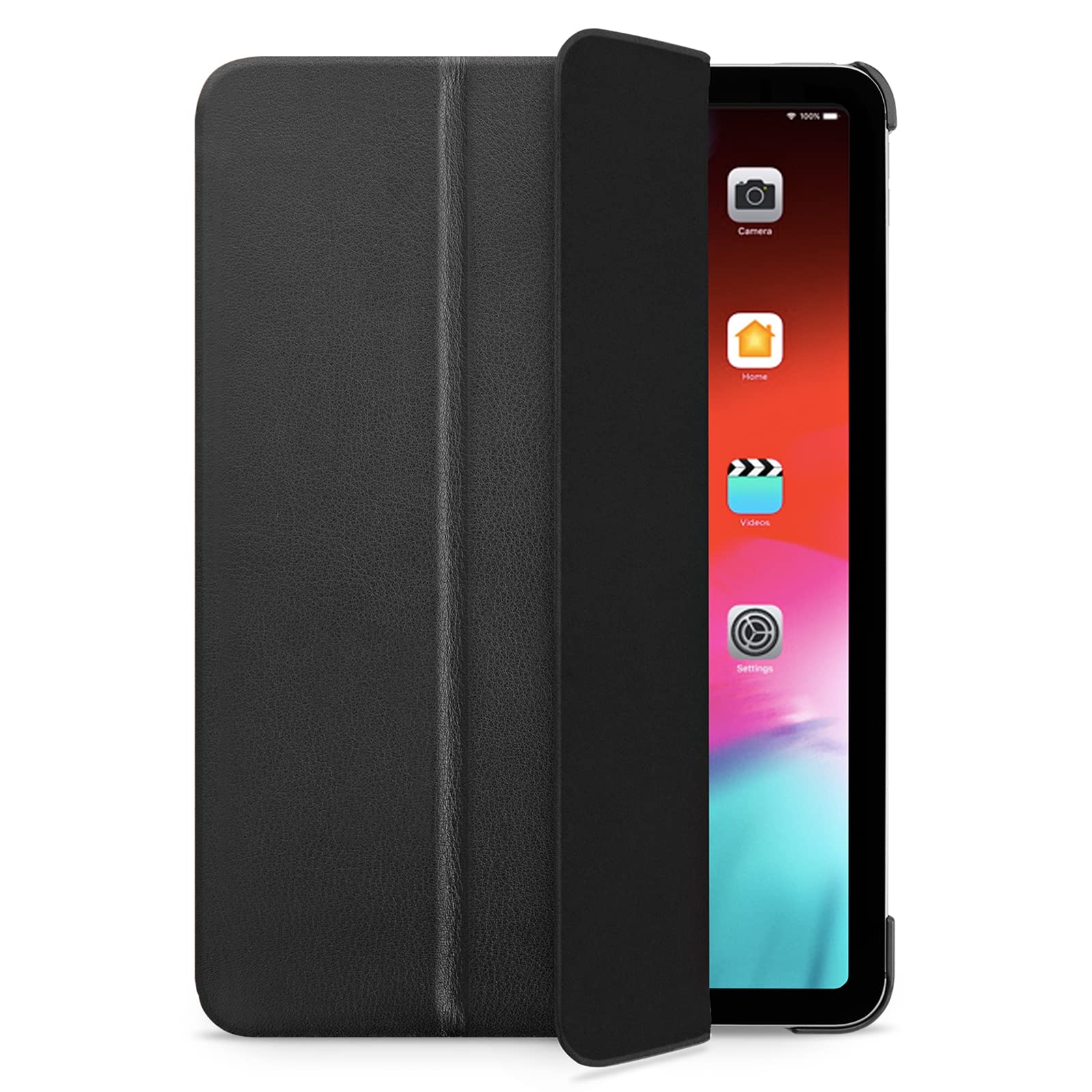 Wiiuka Custodia Ultra Sottile in Pelle per iPad Pro 12.9", Nero