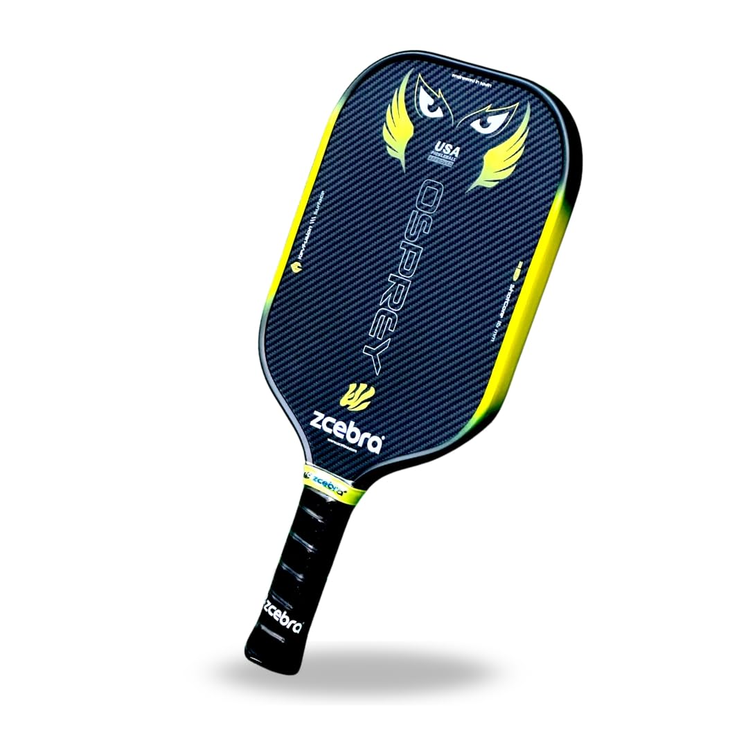 Zcebra Racchetta da Pickleball Osprey ShotCore 16 mm Carbon Aramid Kevfusion
